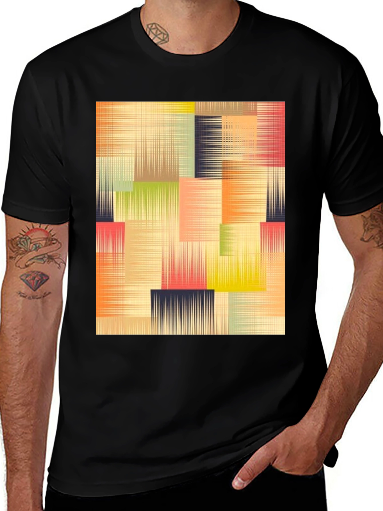 Variant 24 of Abstract Geometric T-Shirt - Modern Art Design