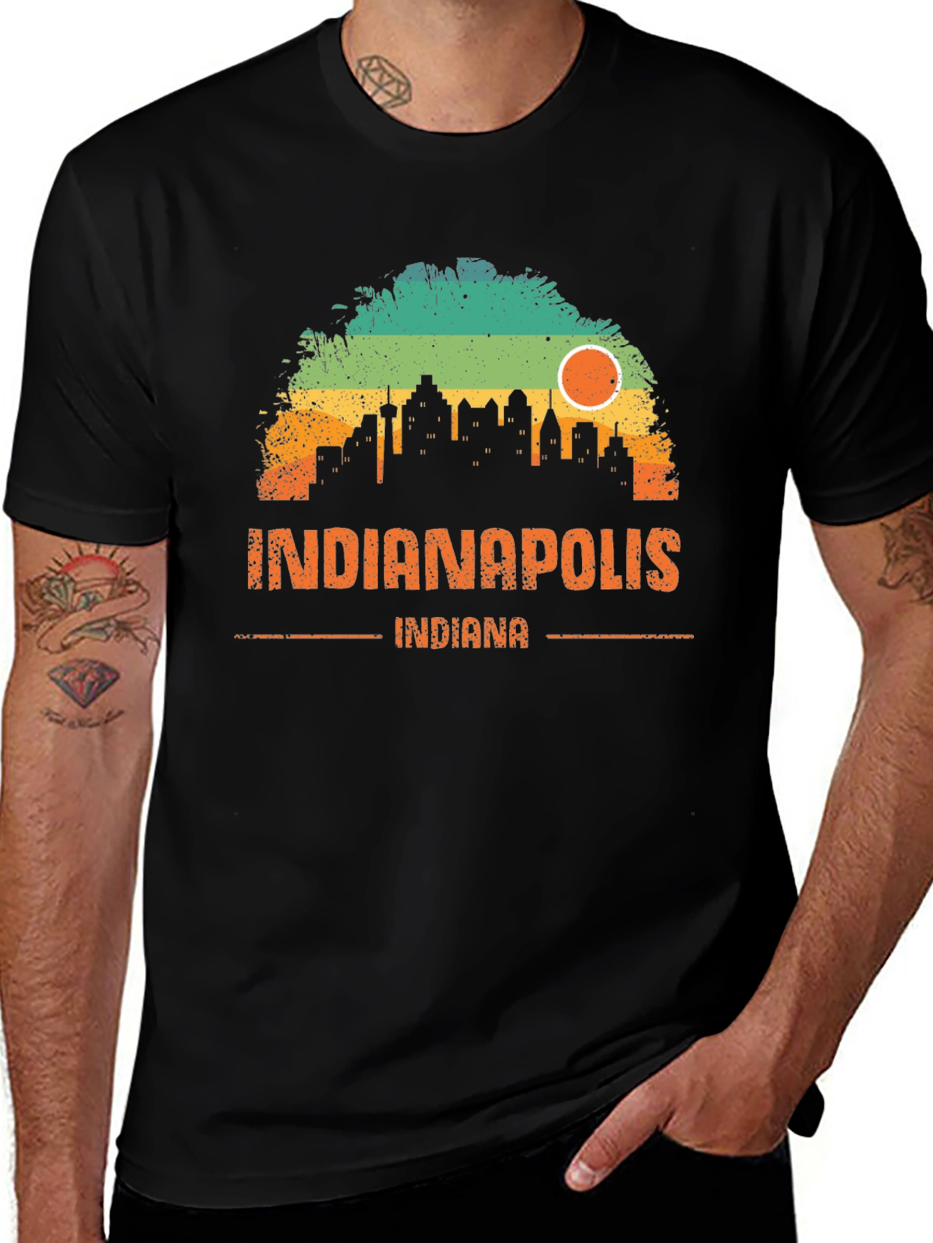 Indianapolis Indiana Skyline T-Shirt