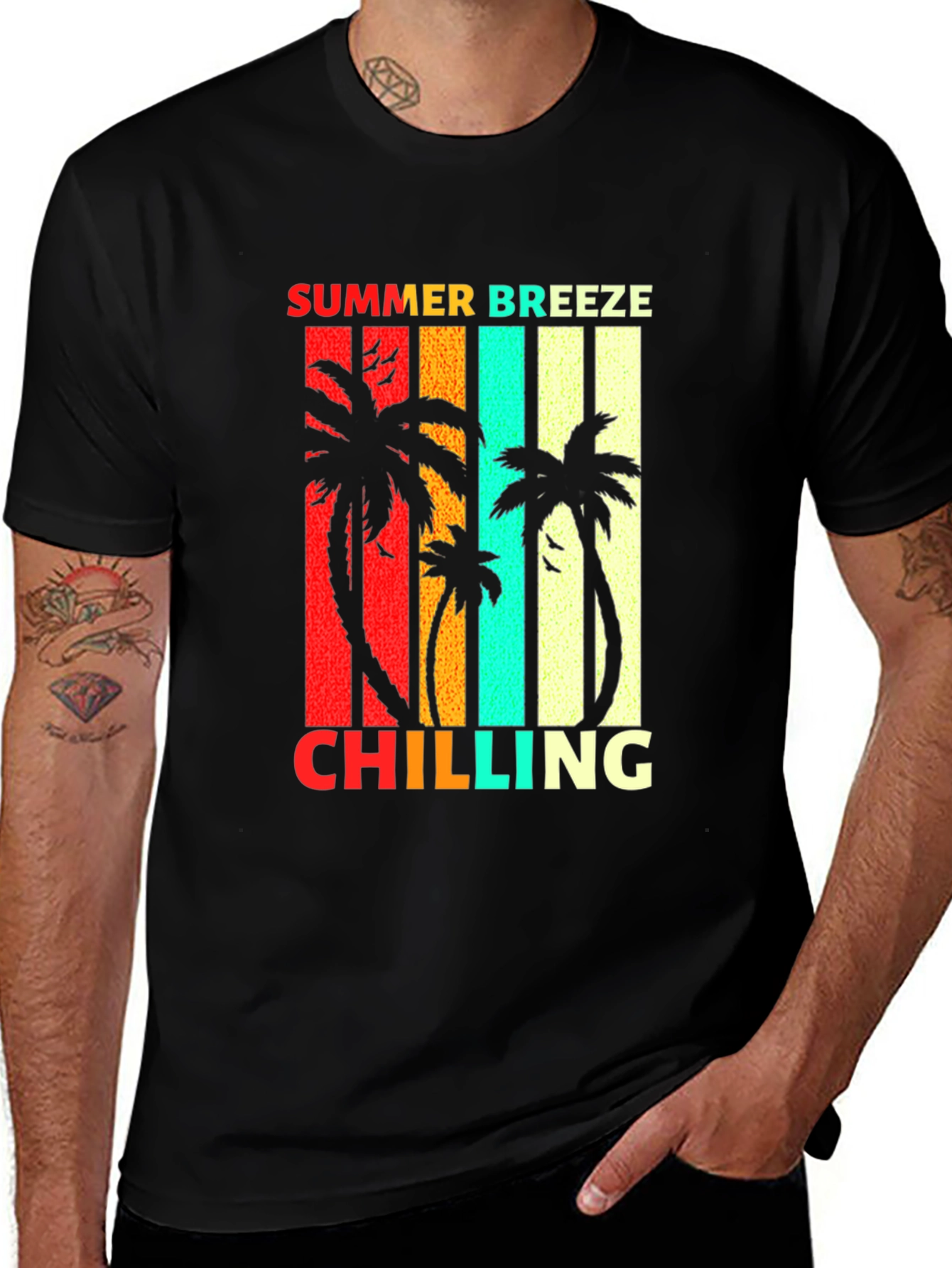 Variant 8 of Summer Breeze Chilling Graphic T-Shirt