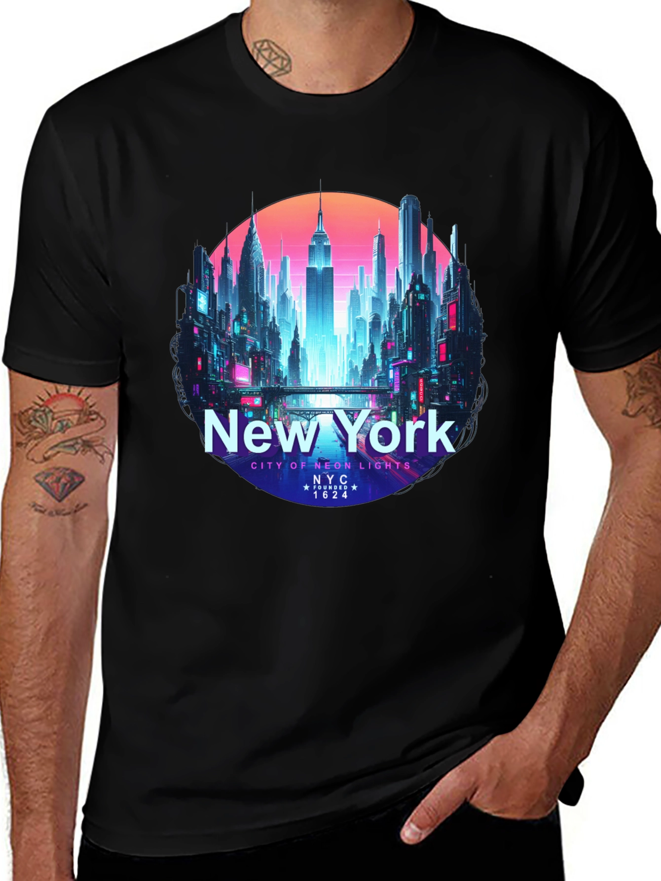 New York City Neon Lights T-Shirt