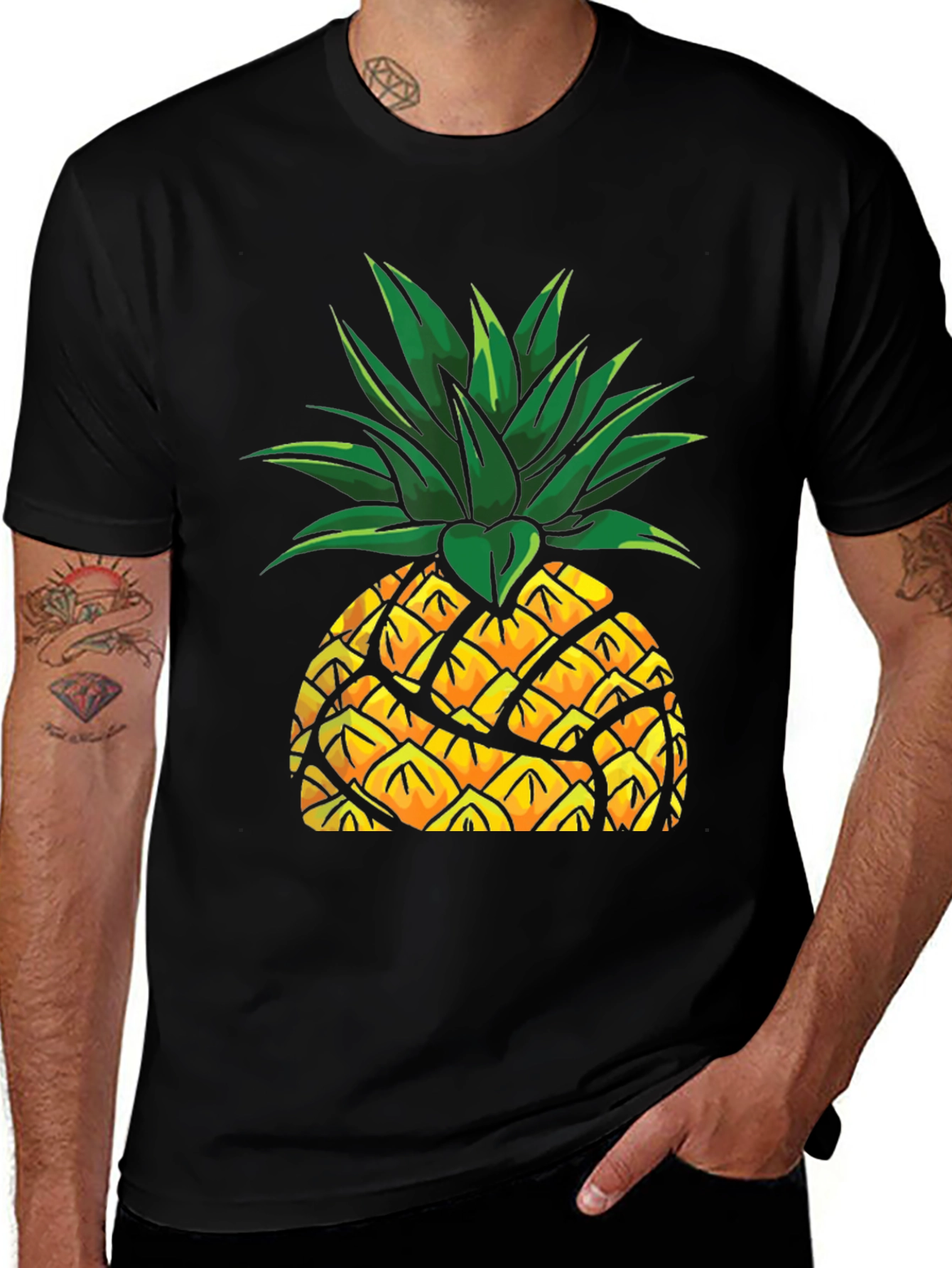 Variant 30 of Pineapple Graphic T-Shirt - Trendy Fruit Design Tee