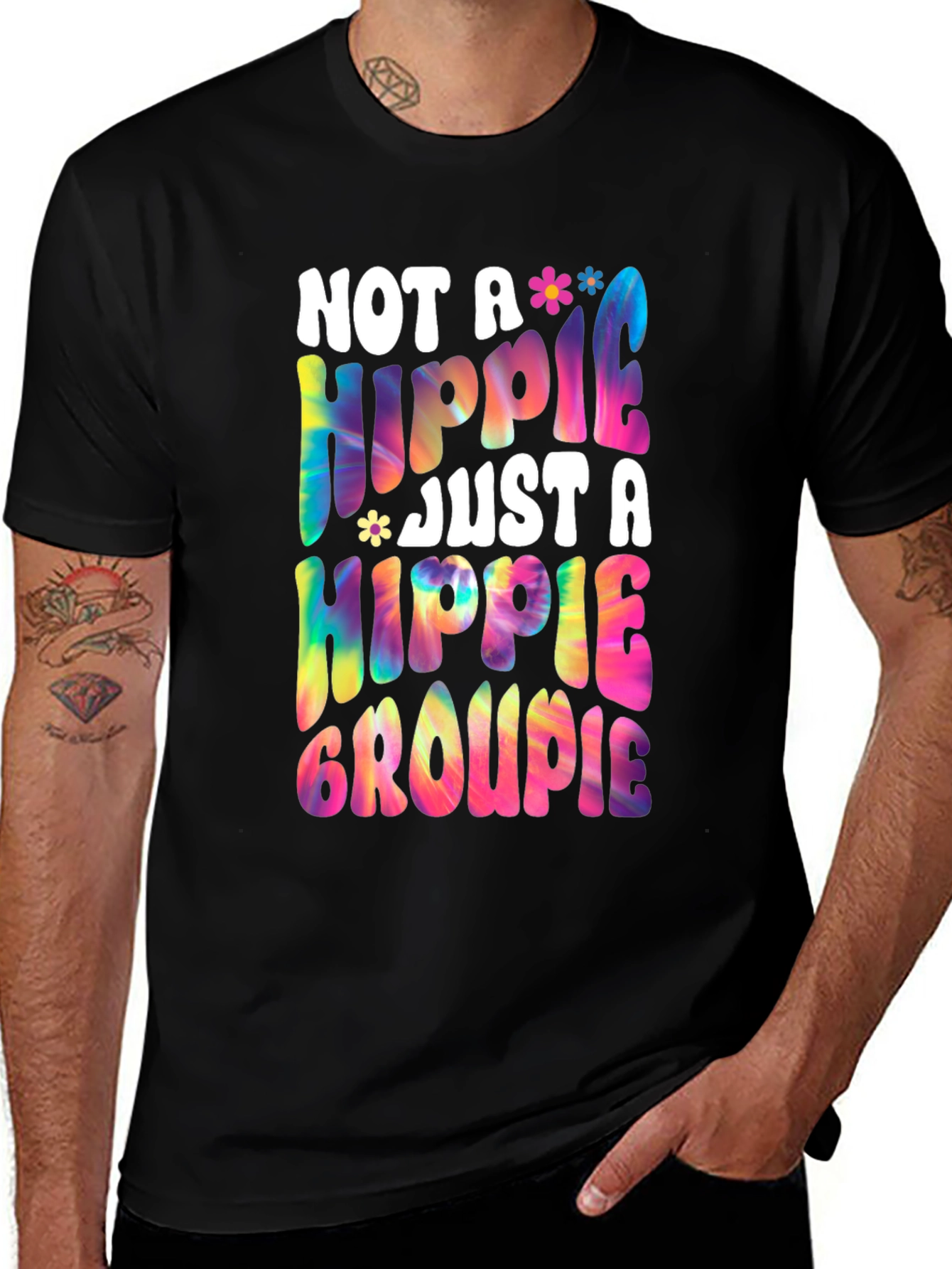 Variant 4 of Not A Hippie Just A Hippie Groupie Graphic Tee