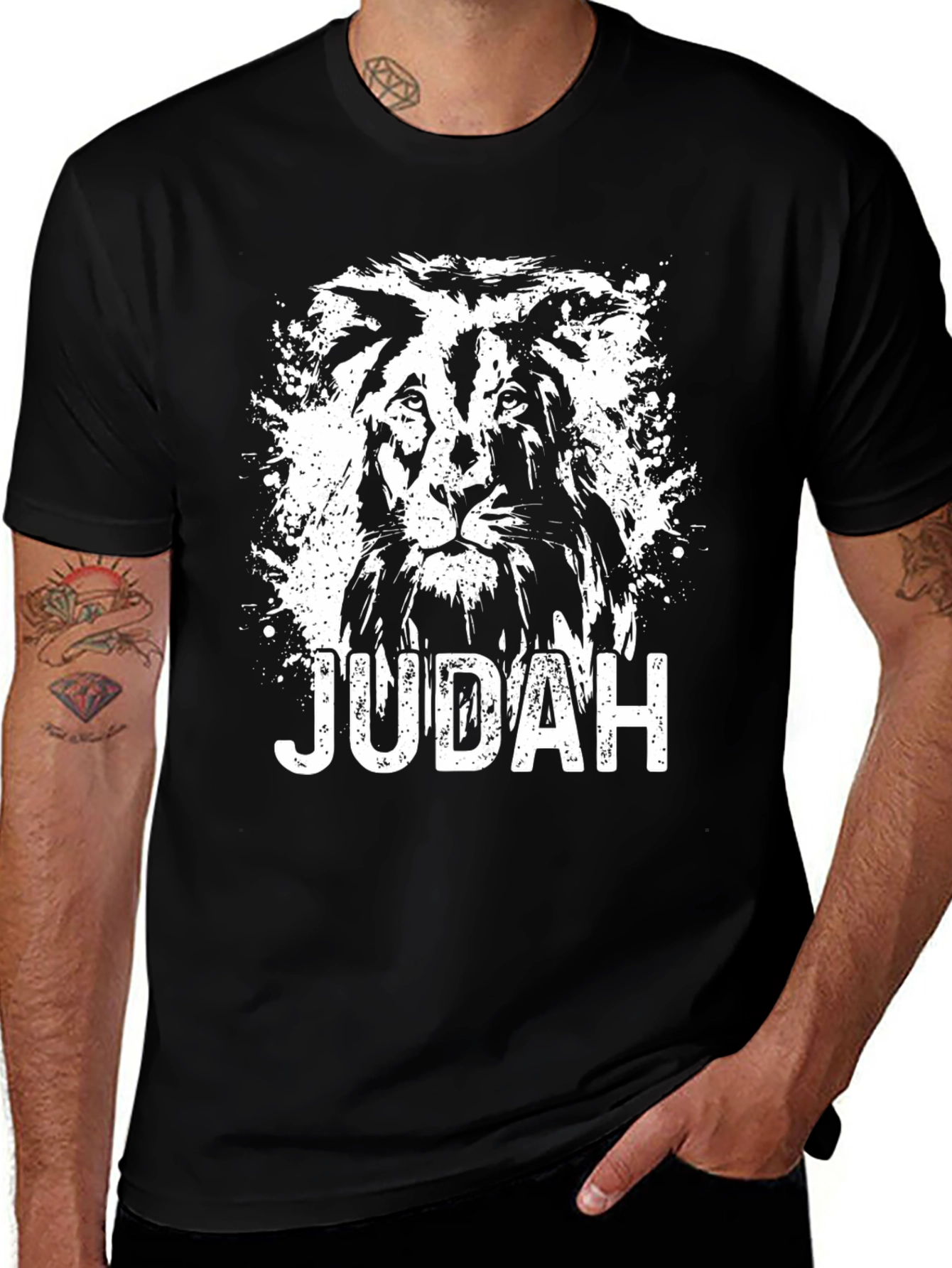 Variant 21 of Judah Lion Graphic T-Shirt - Black