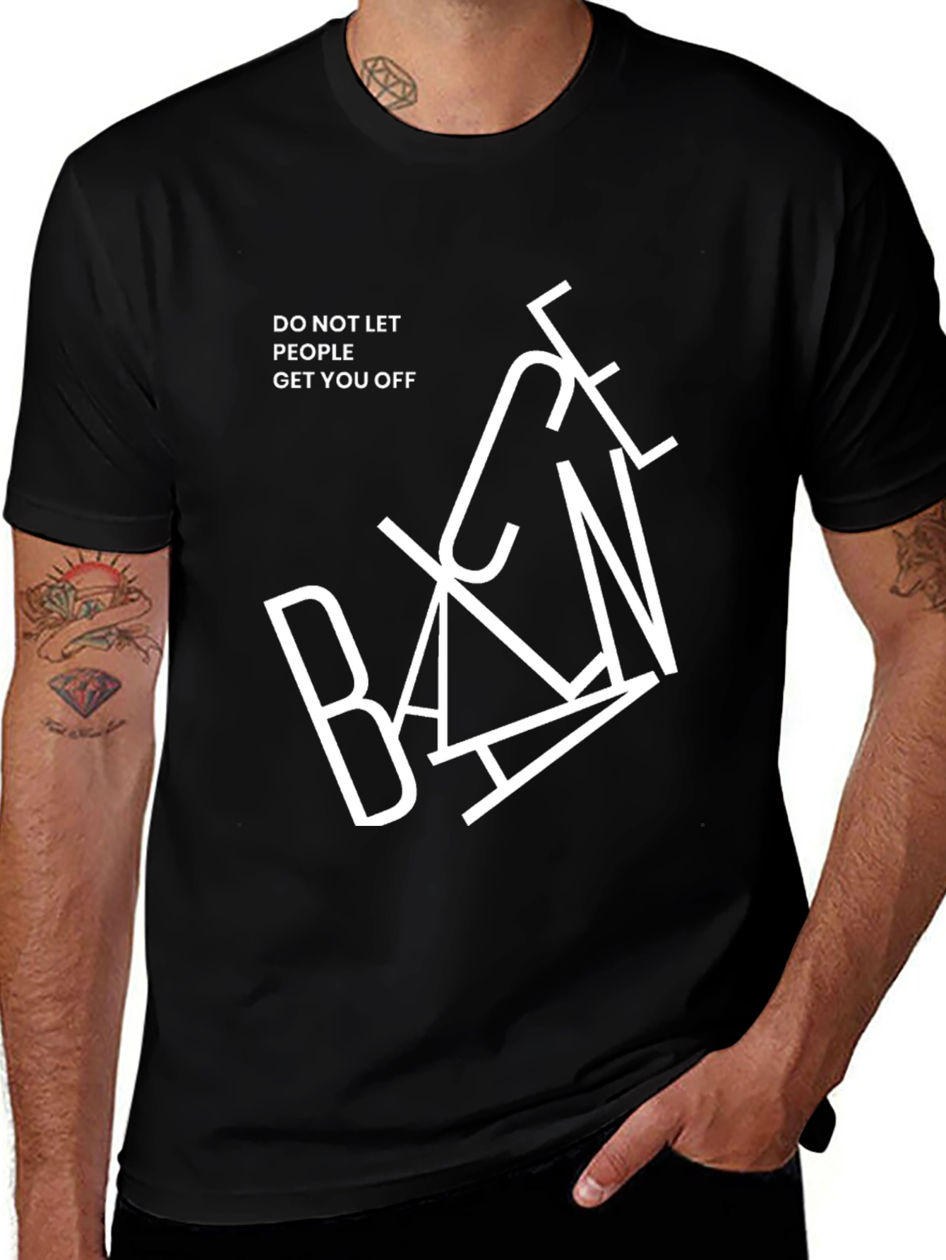 Variant 27 of Banned T-Shirt - Do Not Let People Get You Off, Novelty Graphic Tee