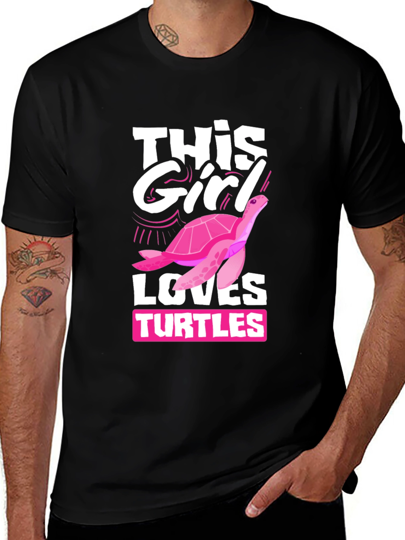 Variant 25 of This Girl Loves Turtles T-Shirt