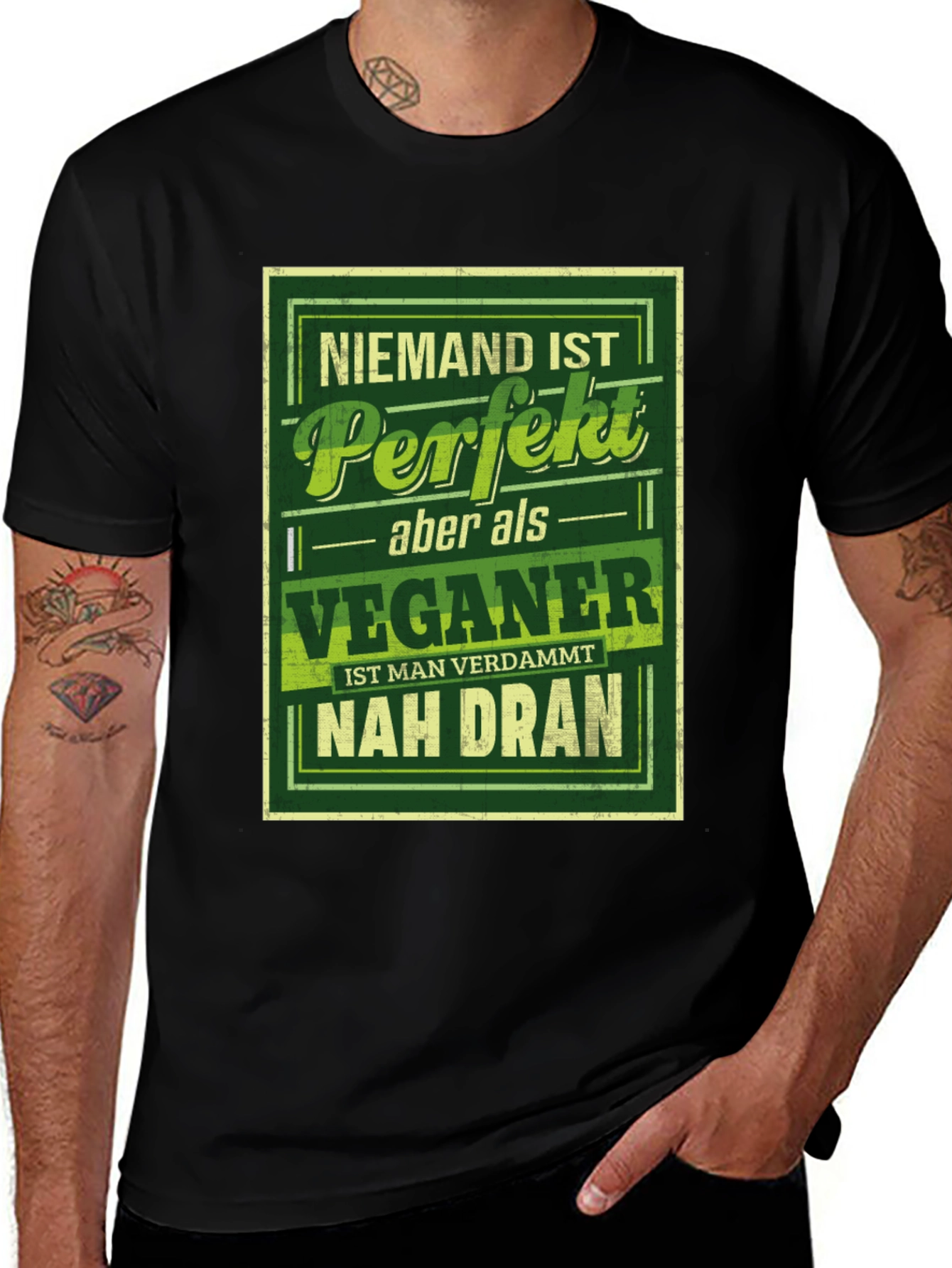 Variant 7 of Vegan Perfection T-Shirt - Funny Slogan Tee