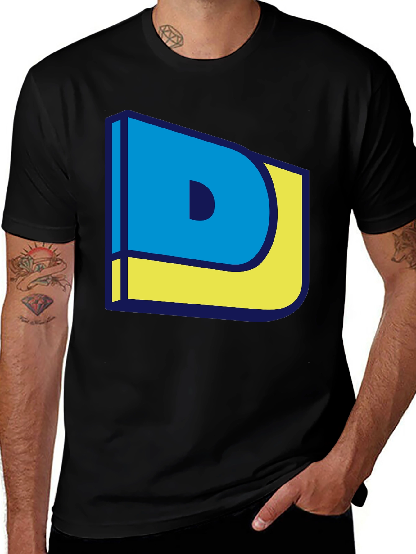 Variant 21 of Letter "D" Graphic Tee