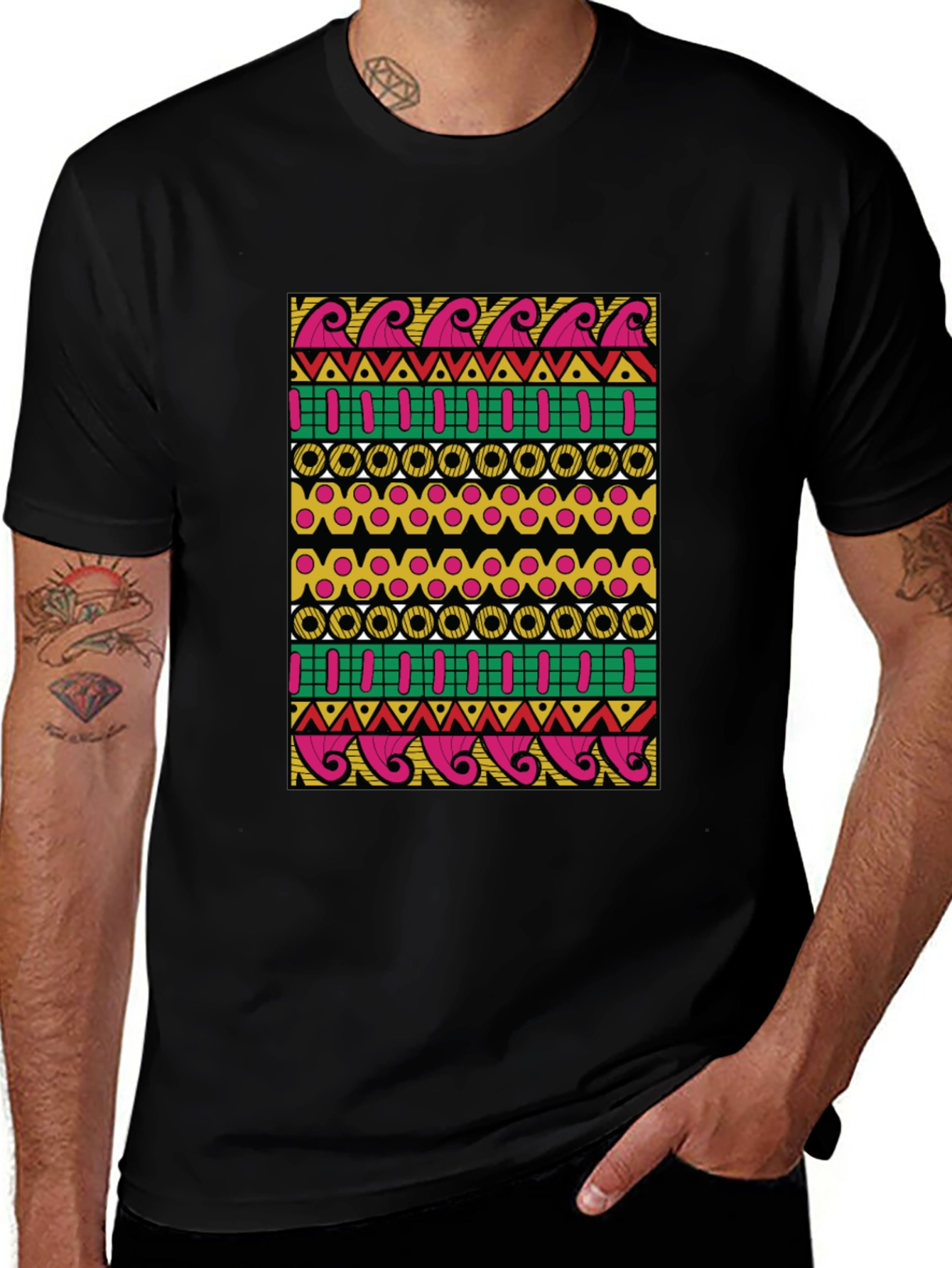 Variant 21 of Tribal Pattern Graphic Tee