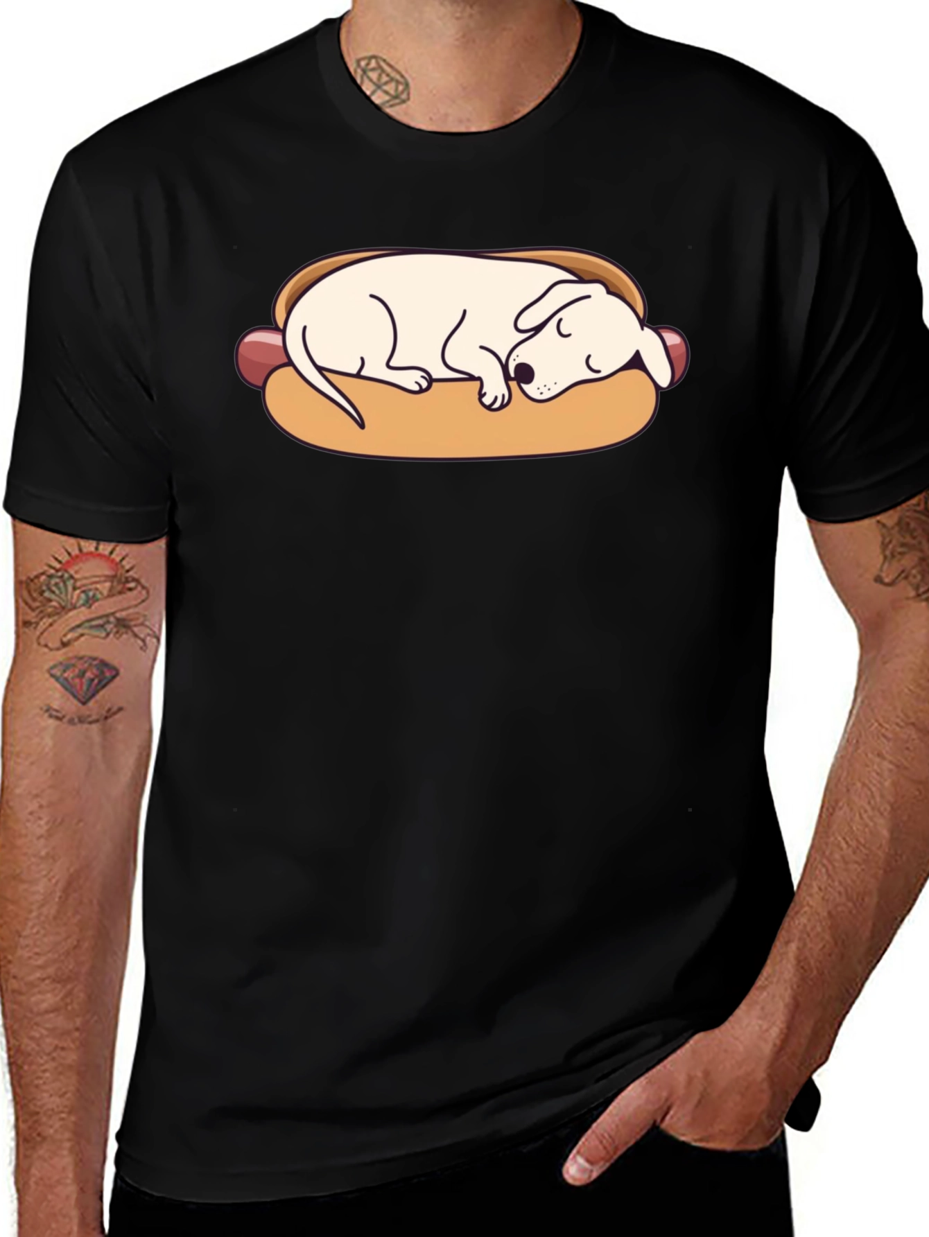 Variant 19 of Funny Hot Dog Dog T-Shirt