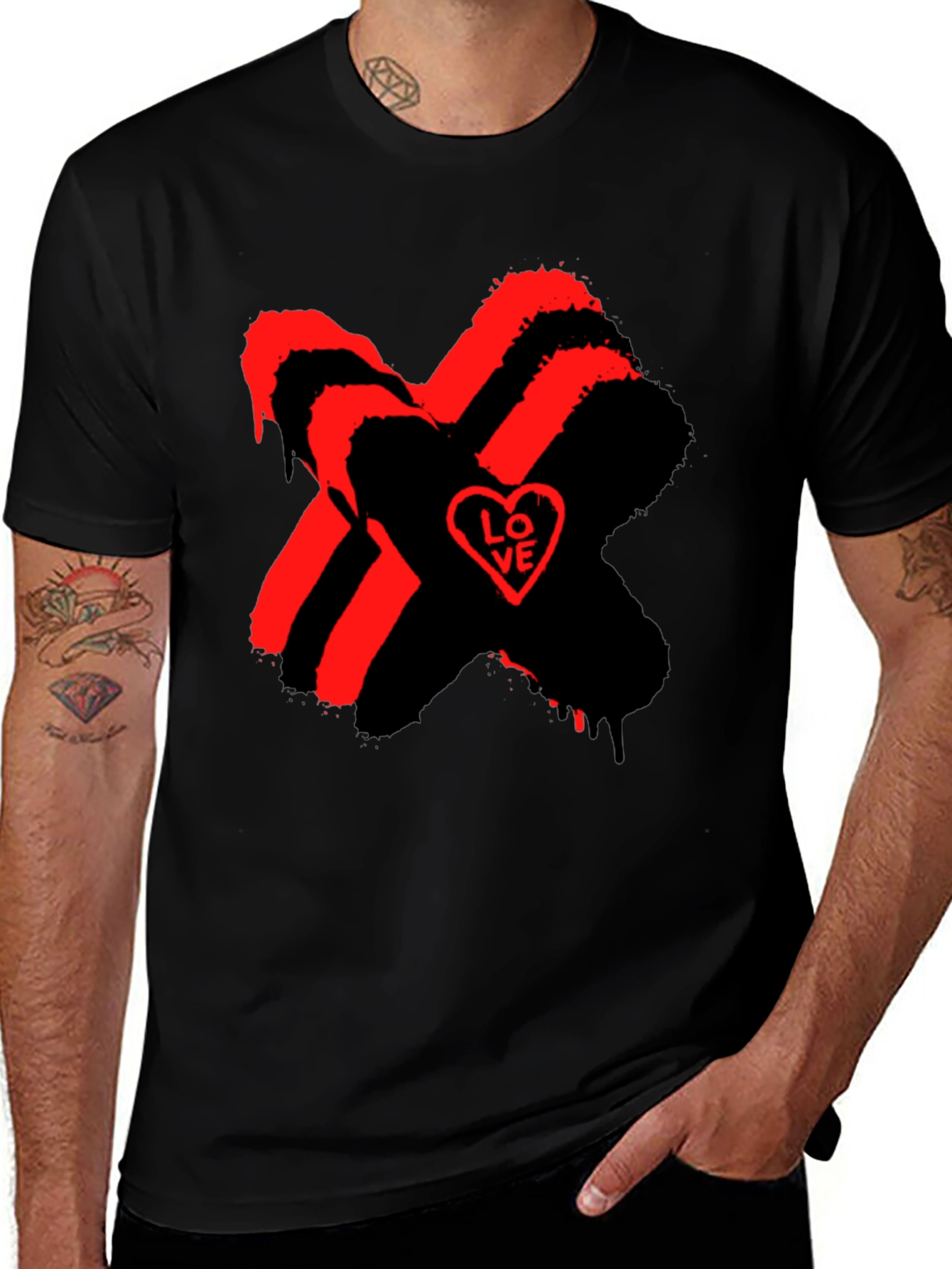 Variant 6 of X Marks Love T-Shirt