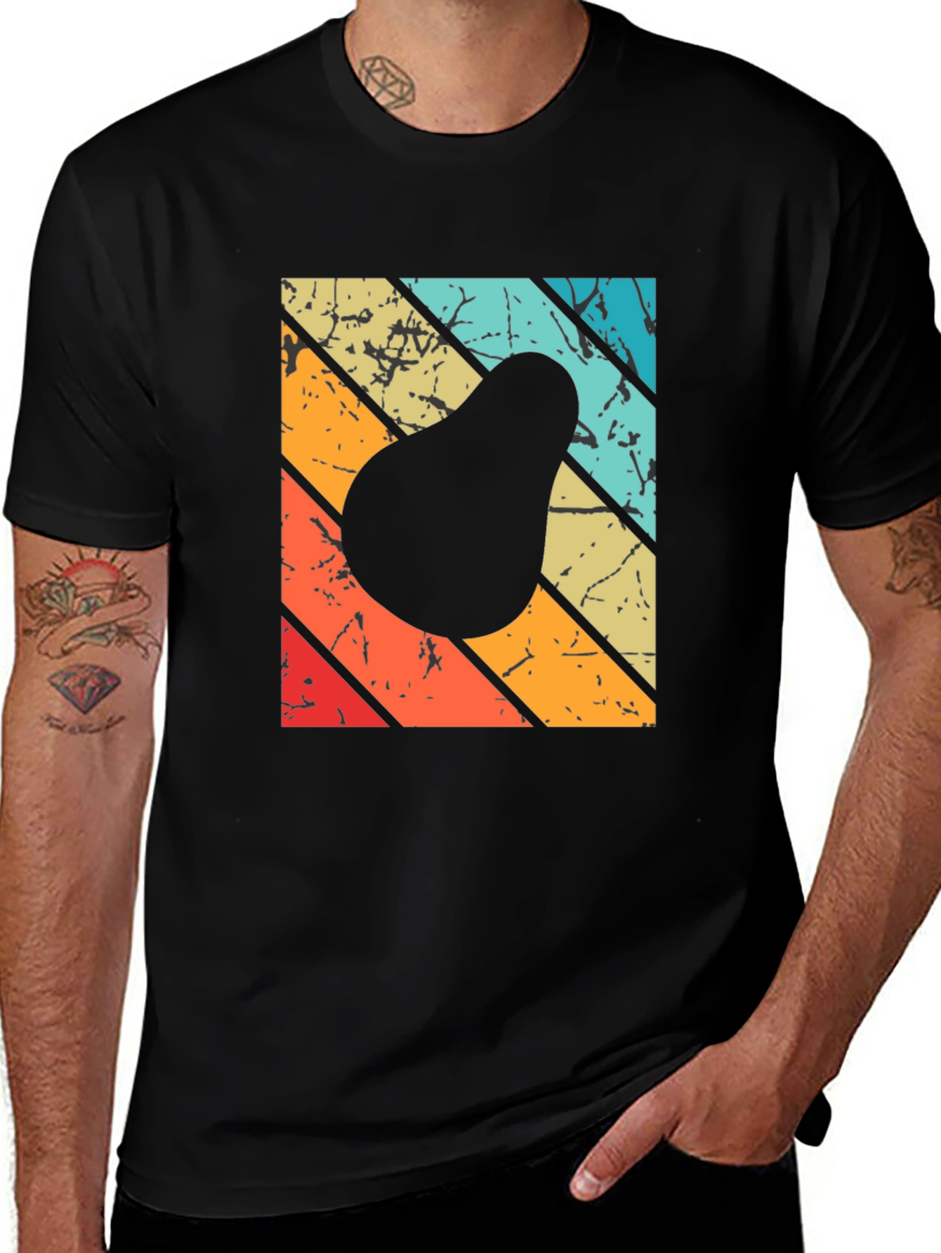 Variant 23 of Retro Avocado T-Shirt - Stylish Graphic Tee