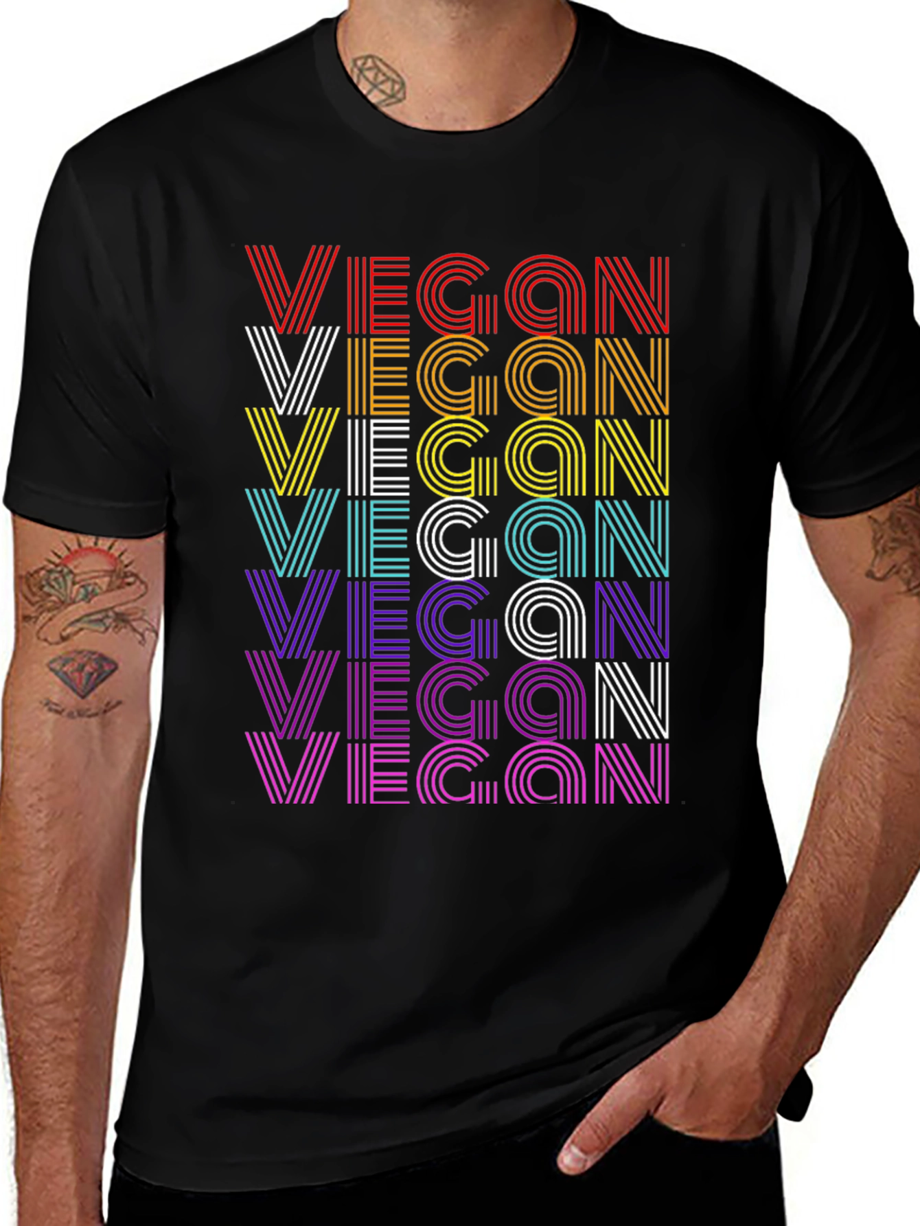 Variant 29 of Retro Vegan Graphic Tee