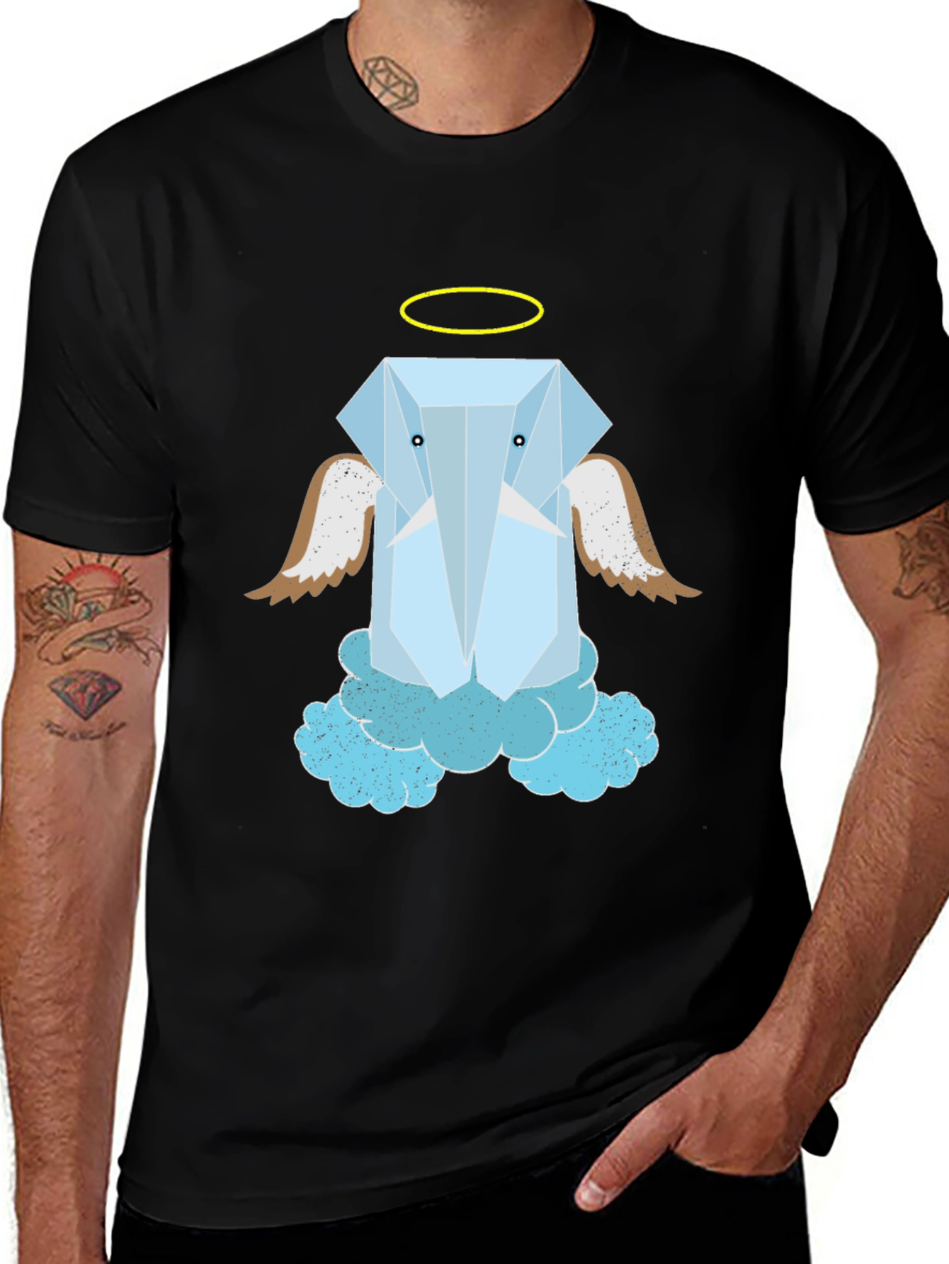 Variant 7 of Angel Elephant Graphic Tee