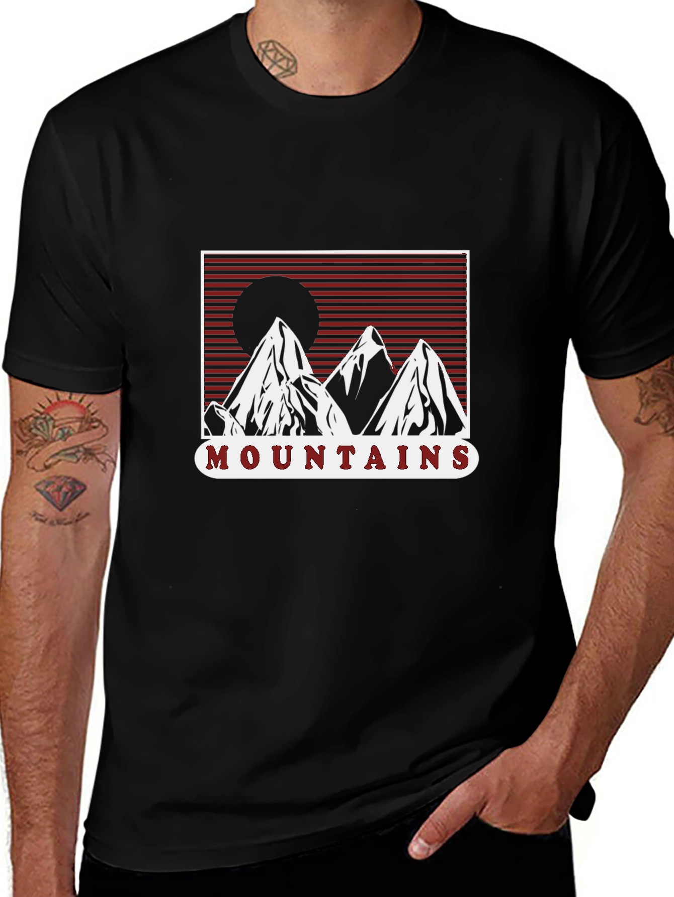 Variant 11 of Mountains Graphic Tee - Stylish Adventure T-Shirt