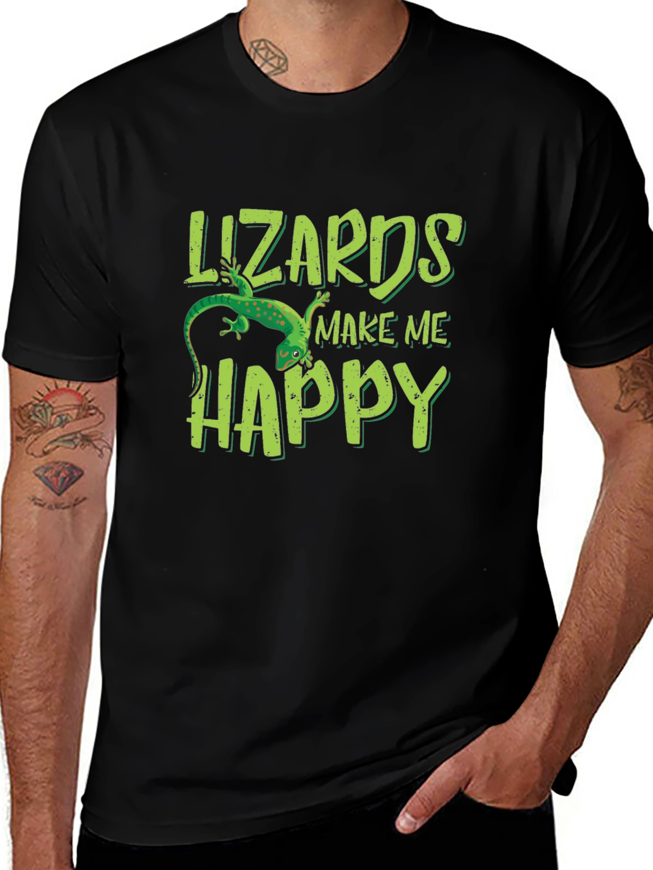 Variant 20 of Lizards Make Me Happy Graphic Tee