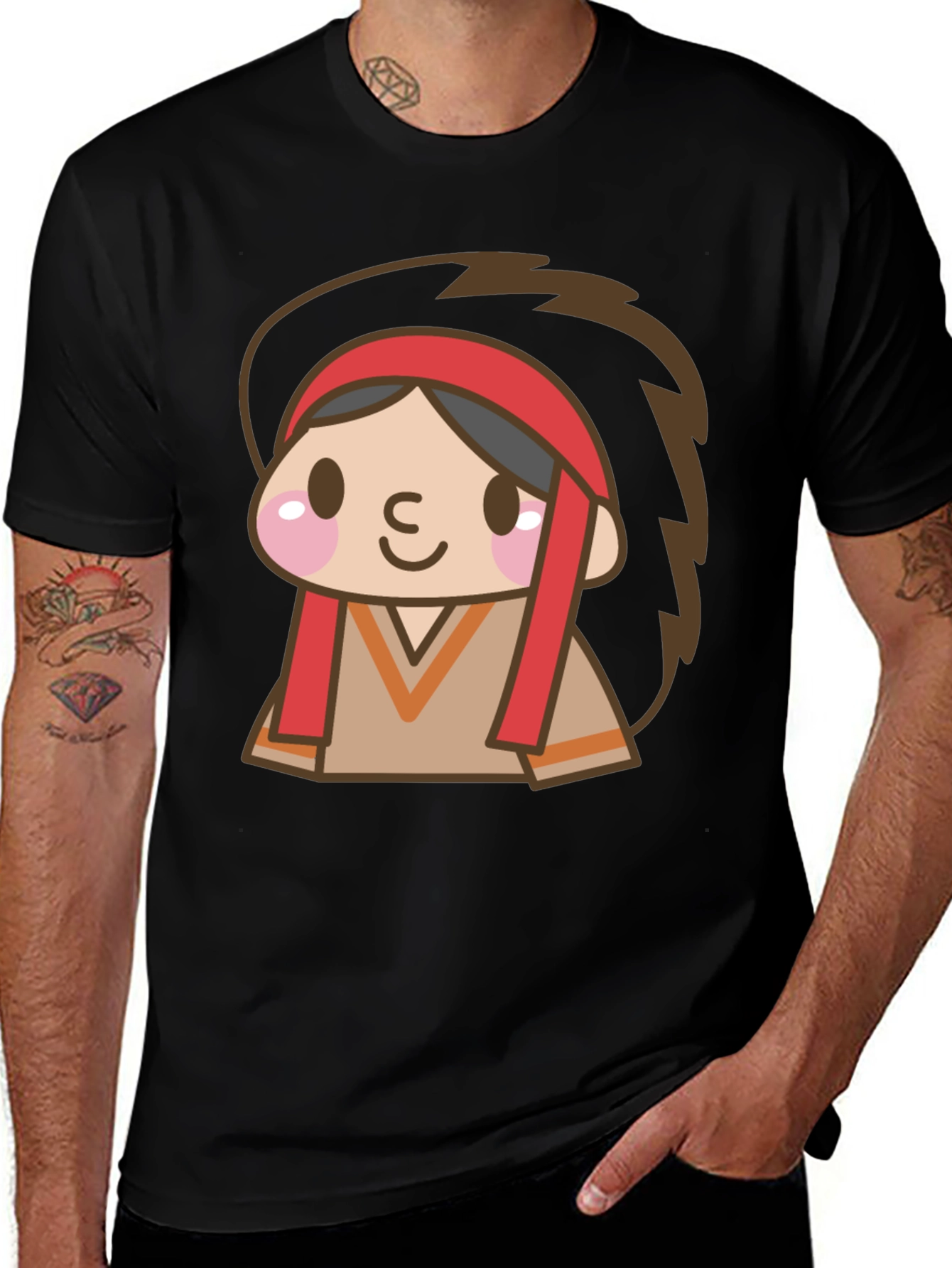 Variant 10 of Cartoon Native American T-Shirt