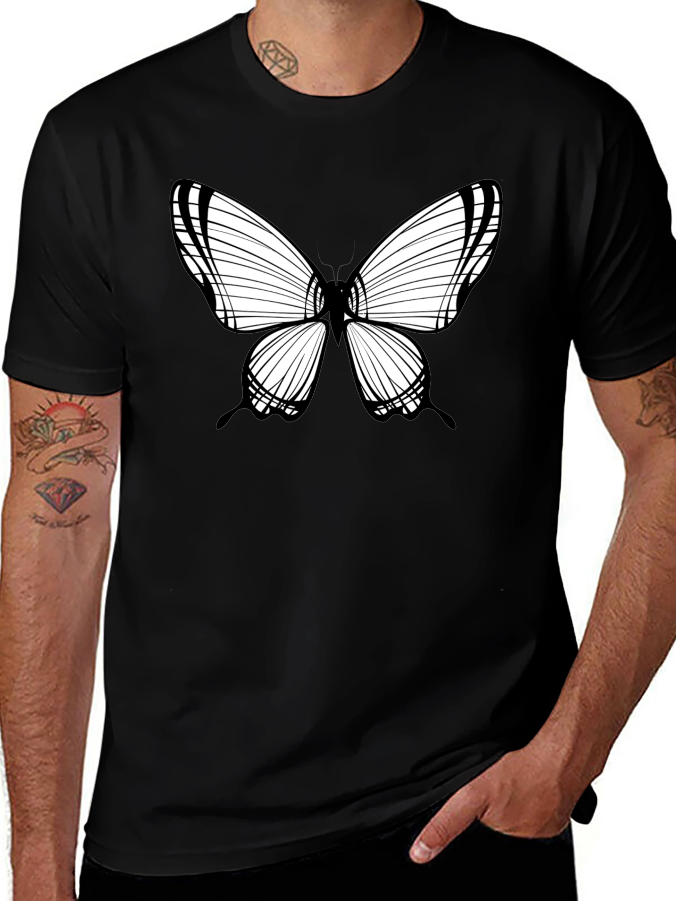 Variant 24 of Butterfly Graphic Print Men's T-Shirt