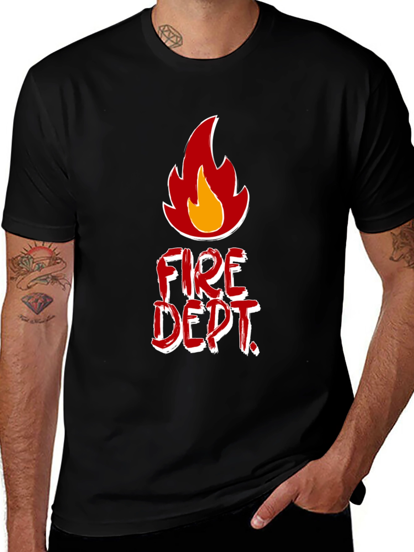 Variant 13 of Fire Dept. T-Shirt - Bold Graphic Tee for Firefighters
