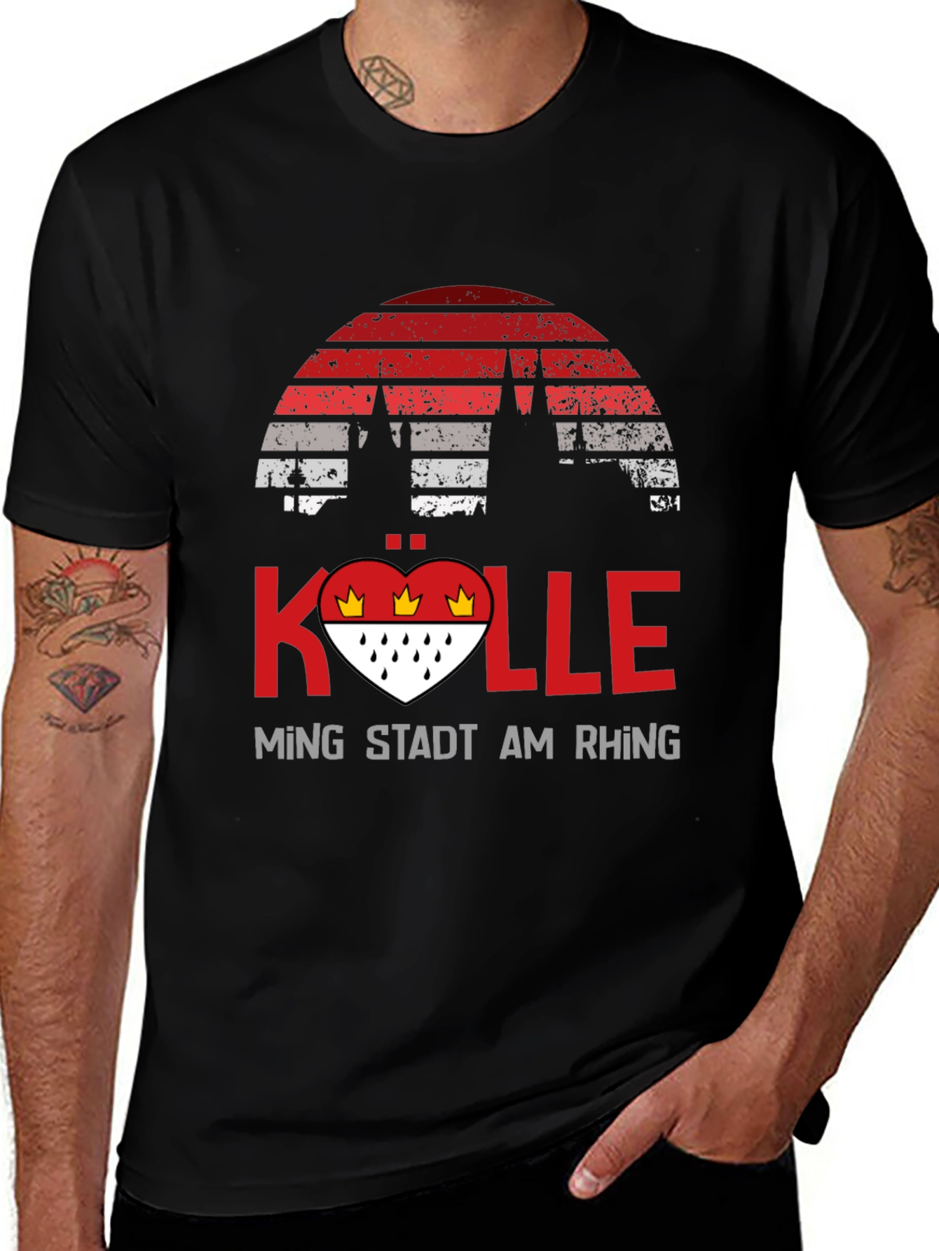Cologne Germany T-Shirt - Retro Skyline