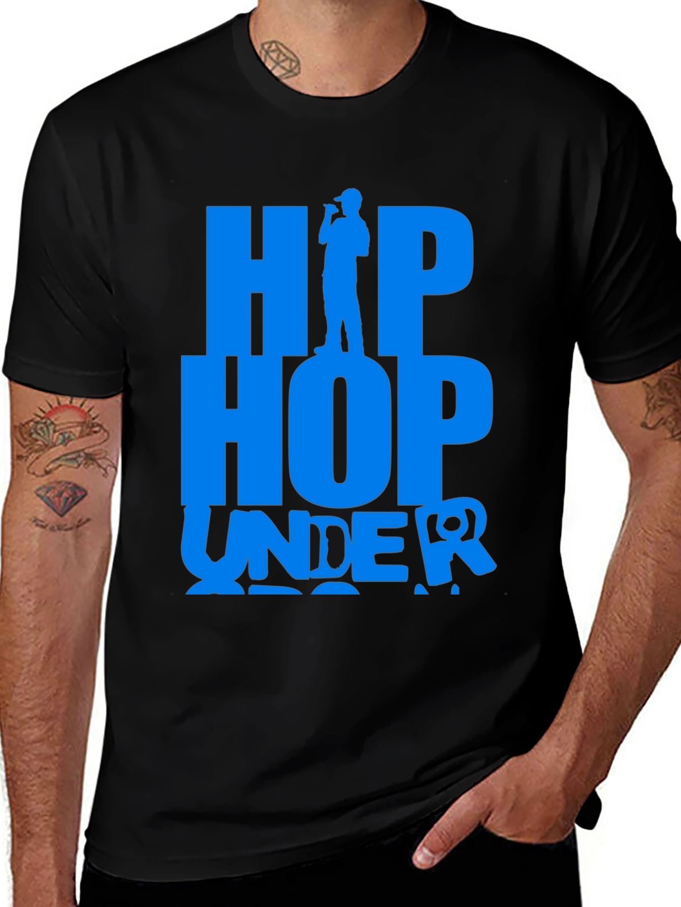 Variant 19 of Hip Hop Underground Graphic Tee - Cool Casual Style