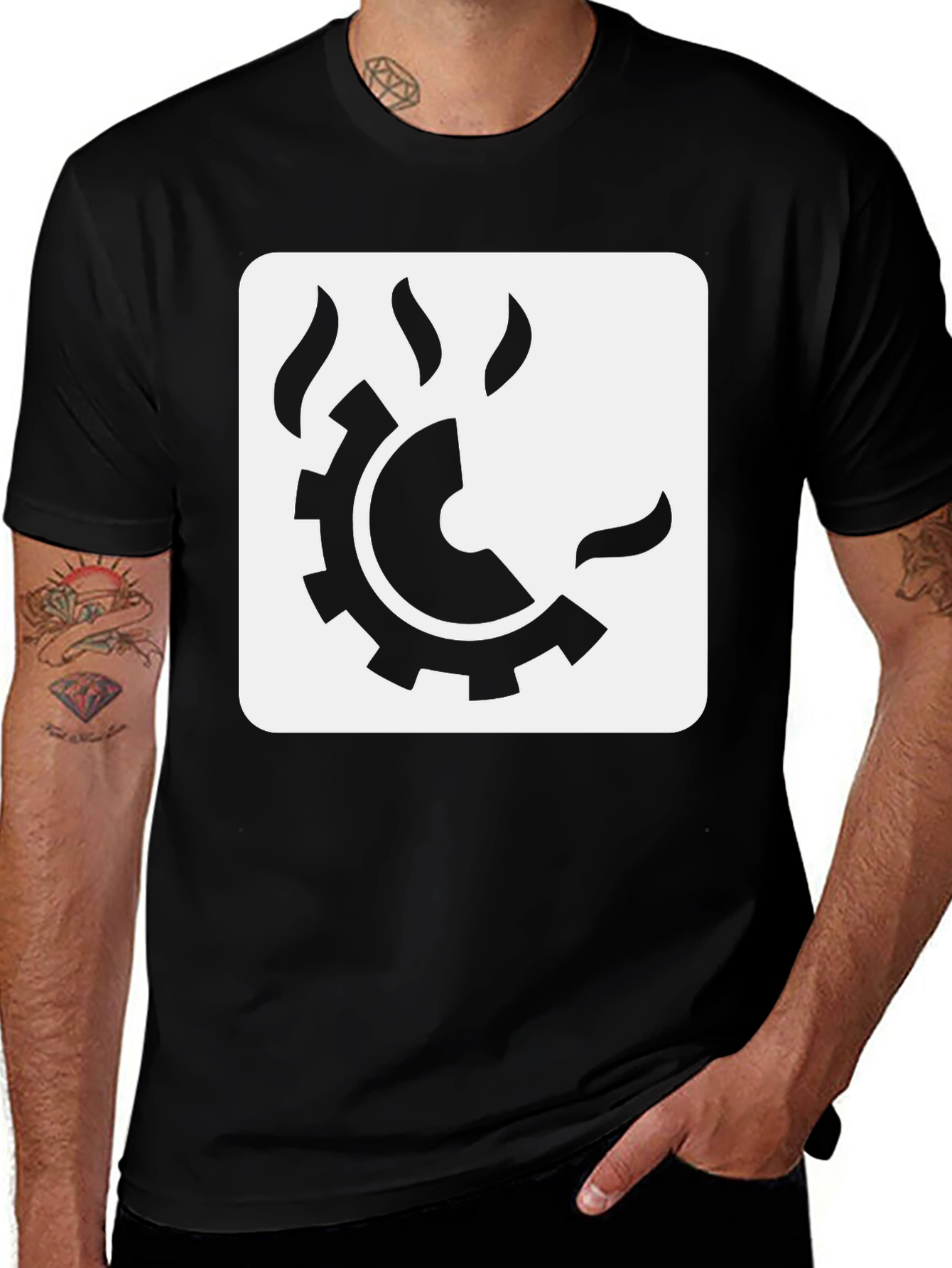 Variant 18 of Steampunk Gear Black T-Shirt