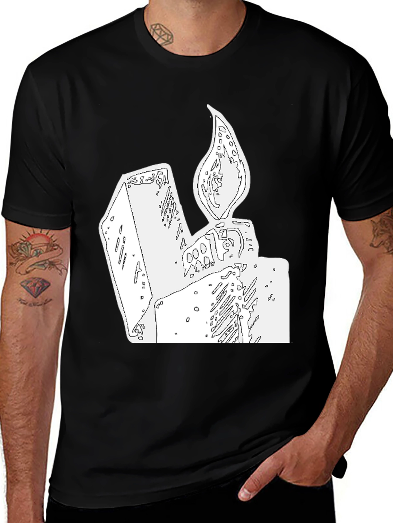 Variant 28 of Graphic Tee: Lighter Design