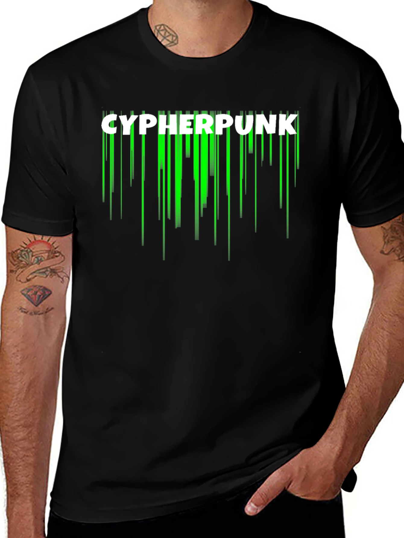 Cyberpunk Graphic Tee - Black