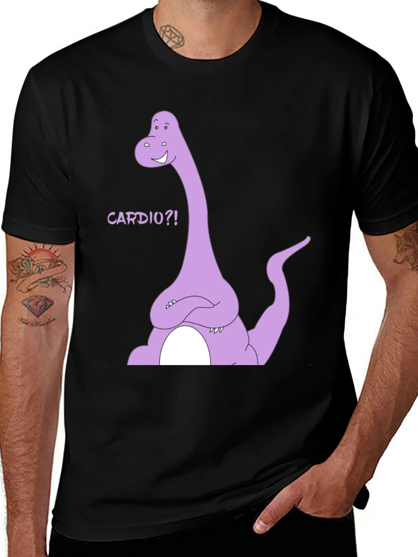 Variant 24 of Dinosaur Cardio T-Shirt - Funny Workout Tee