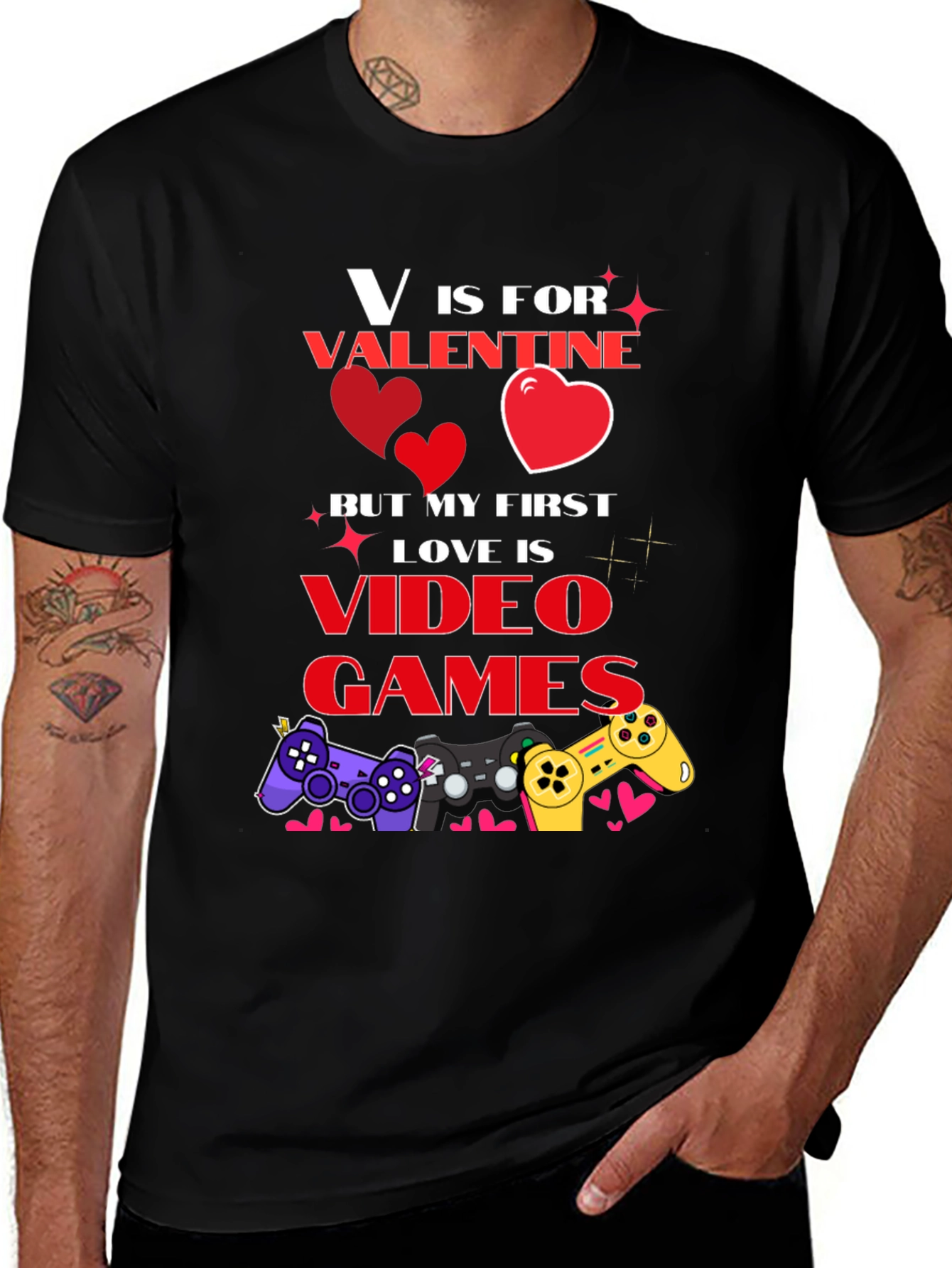 Valentine's Day Video Game Lover T-Shirt