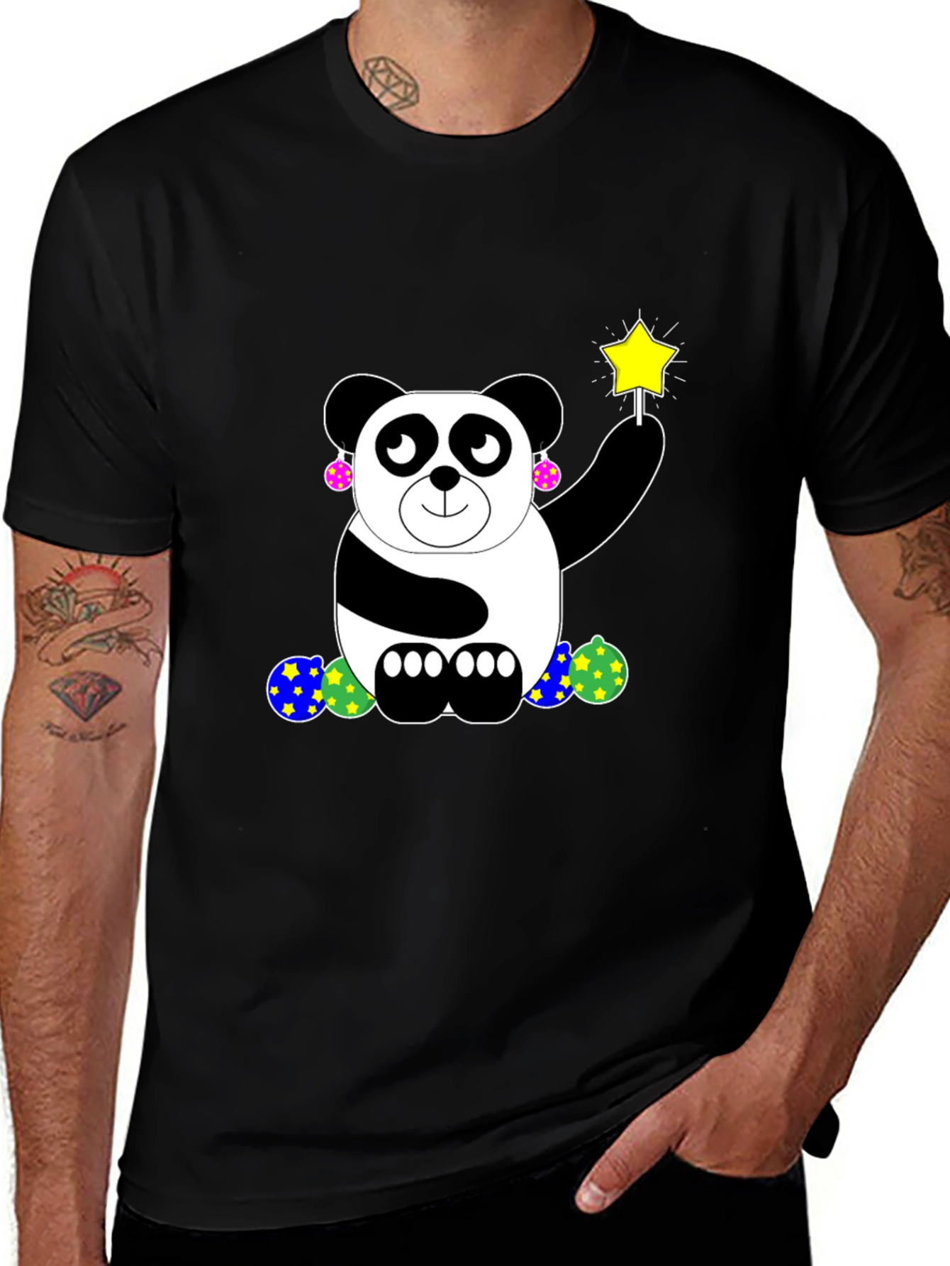 Variant 5 of Panda With Wand Graphic T-Shirt