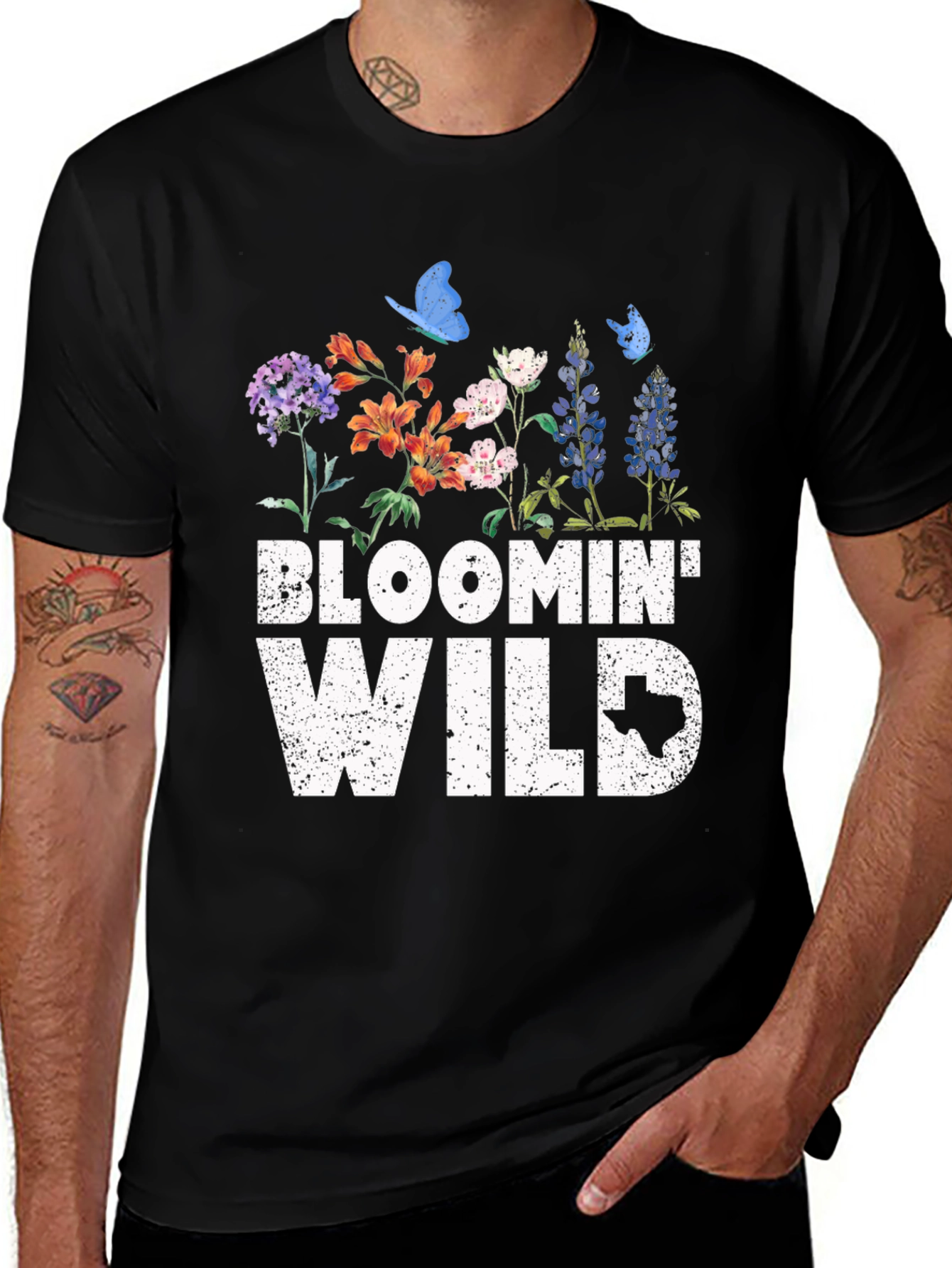 Bloomin' Wild Floral Texas T-Shirt