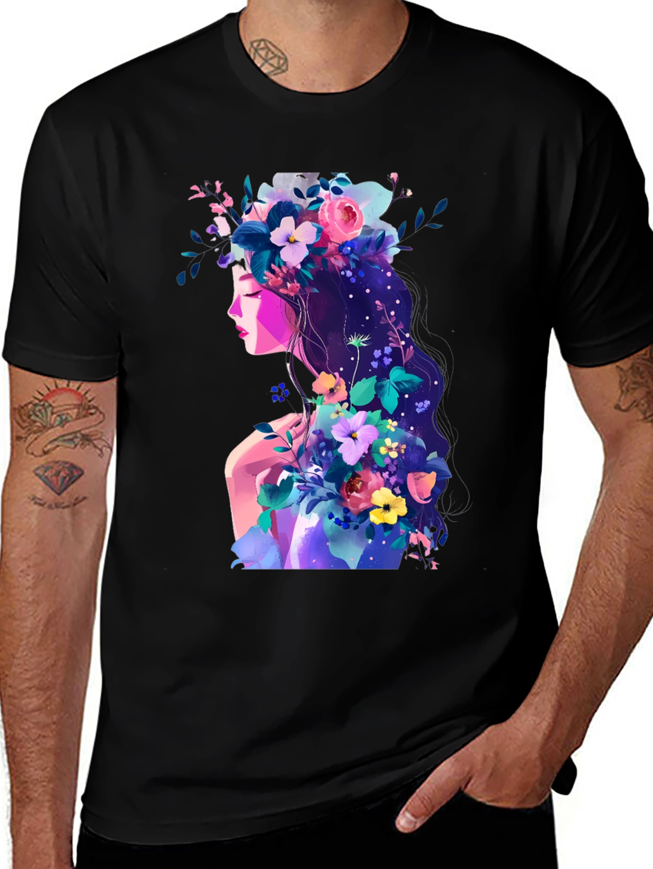 Variant 17 of Floral Woman Graphic T-Shirt