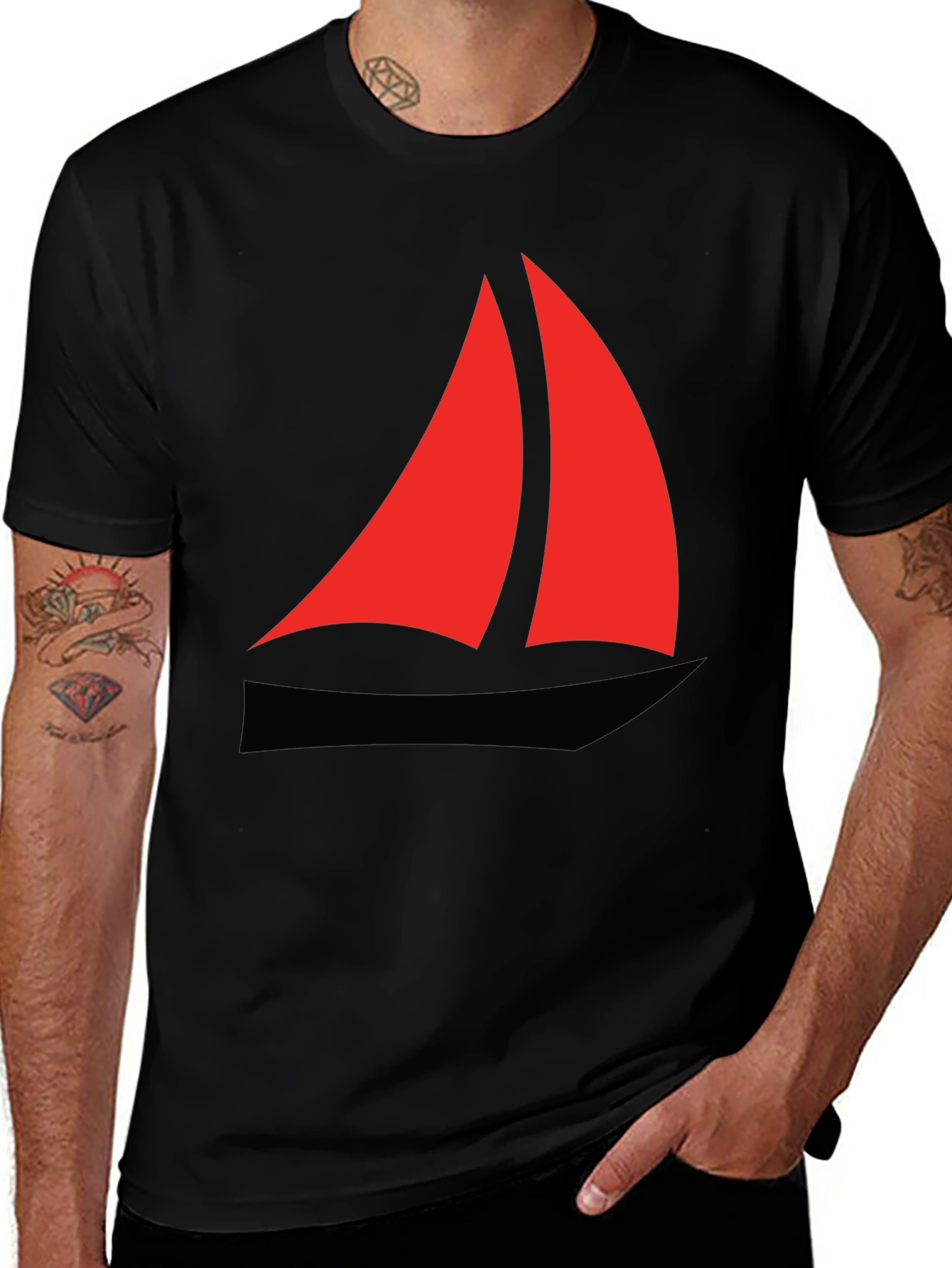Variant 14 of Sailing Graphic Tee - Classic Comfort