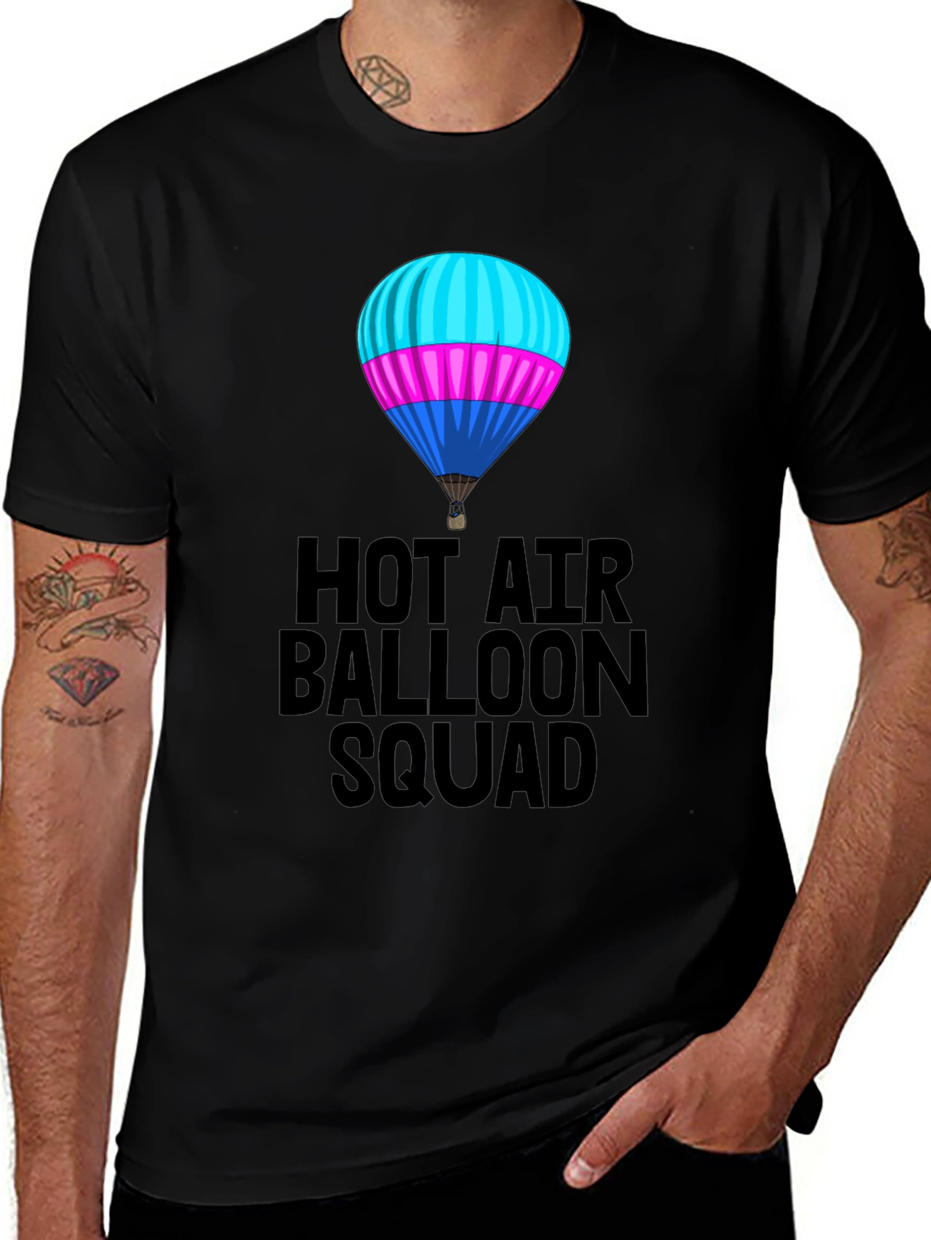 Variant 25 of Hot Air Balloon Squad Graphic T-Shirt