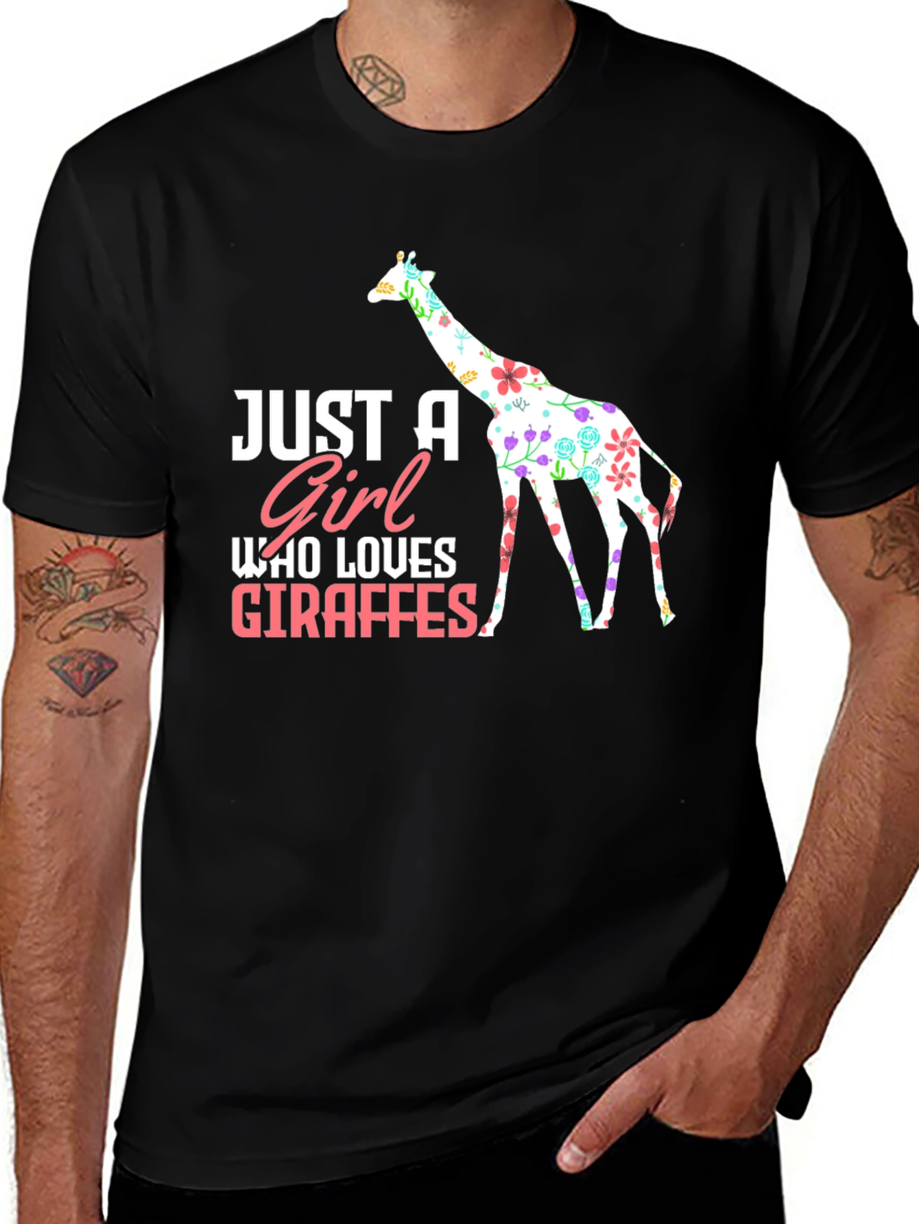 Variant 4 of Just A Girl Who Loves Giraffes T-Shirt