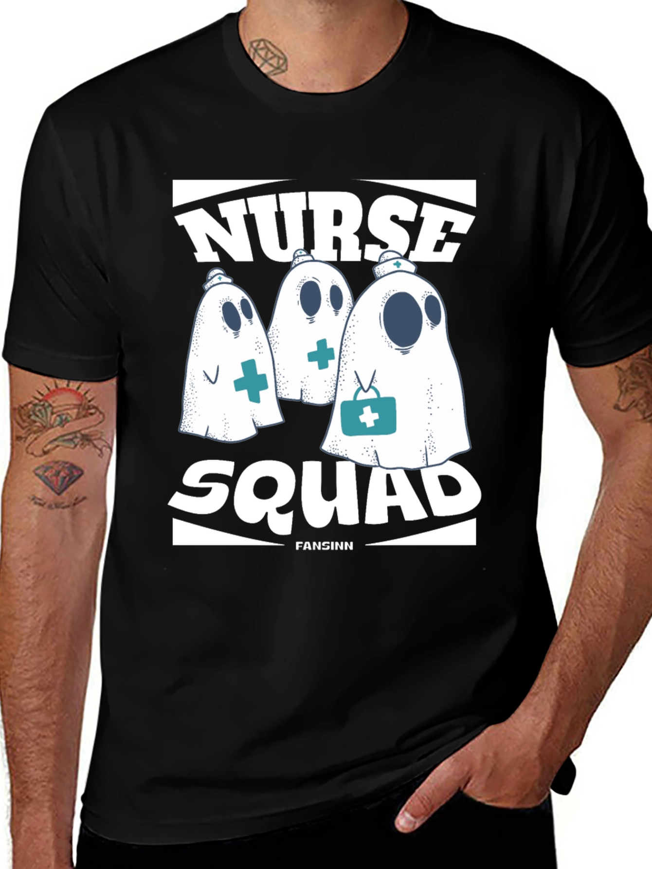 Variant 3 of Nurse Squad Ghost T-Shirt - Healthcare Hero Tee