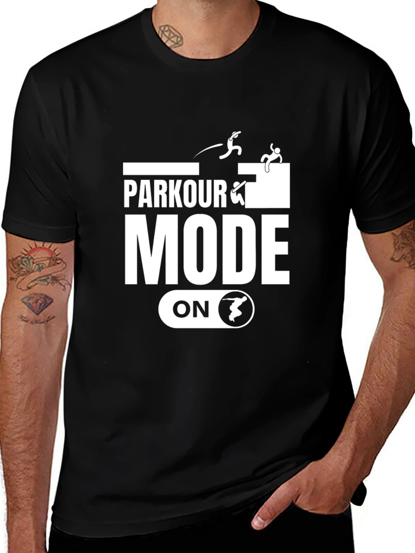 Variant 6 of Parkour Mode On Graphic Tee