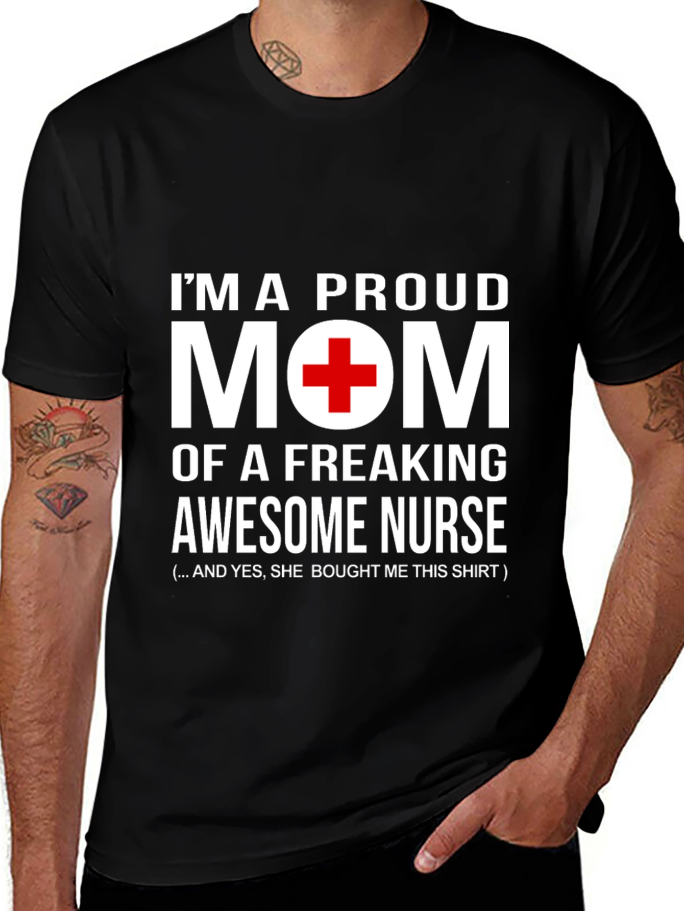 Variant 14 of Proud Mom of Awesome Nurse T-Shirt