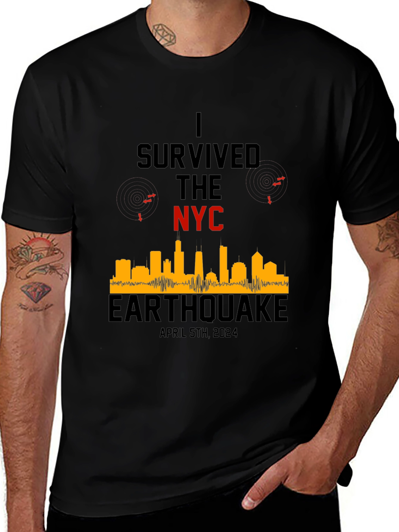 I Survived The NYC Earthquake April 5th, 2024 T-Shirt