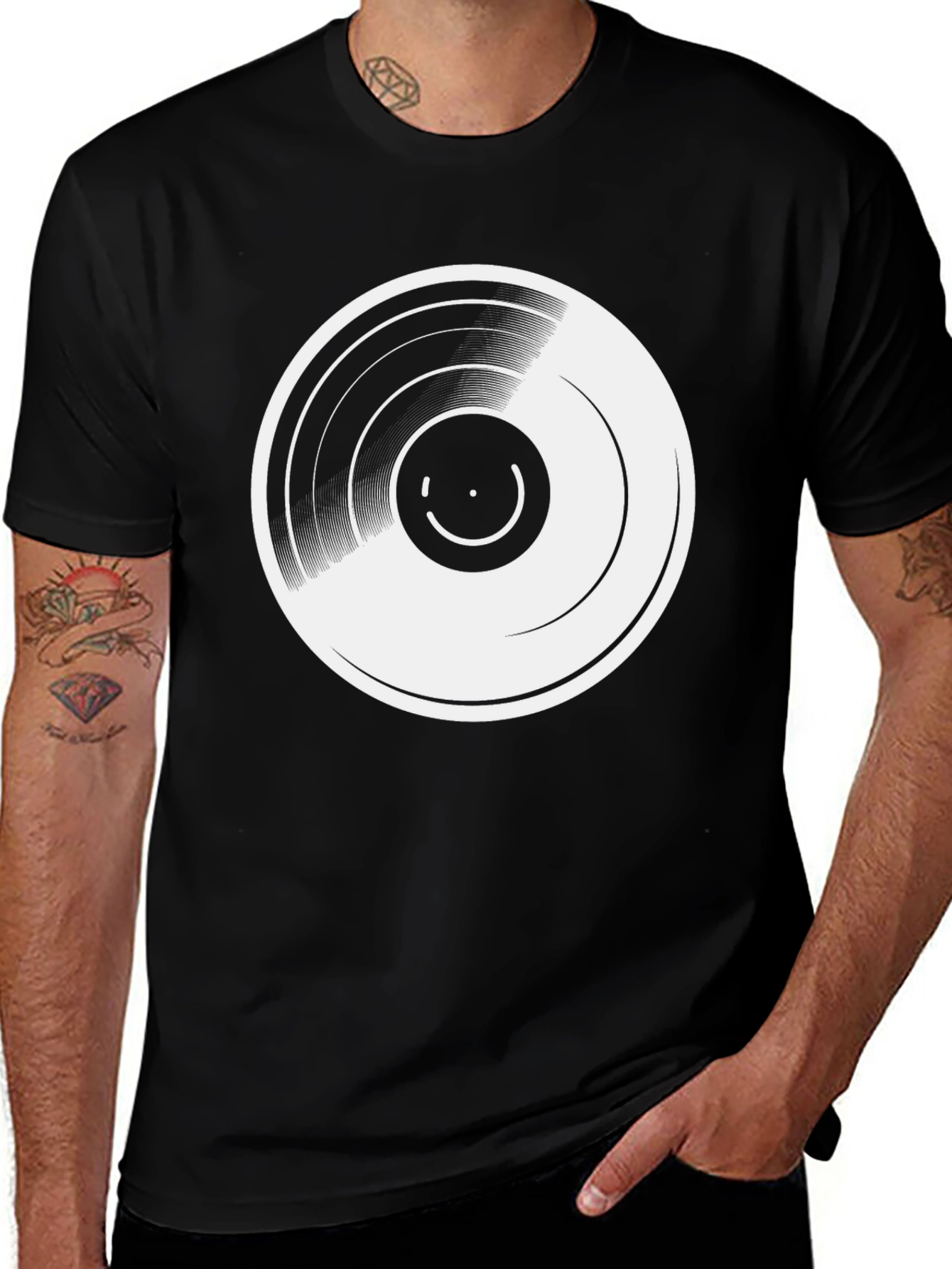Variant 25 of Vinyl Record Graphic Tee - Retro Music Lover T-Shirt