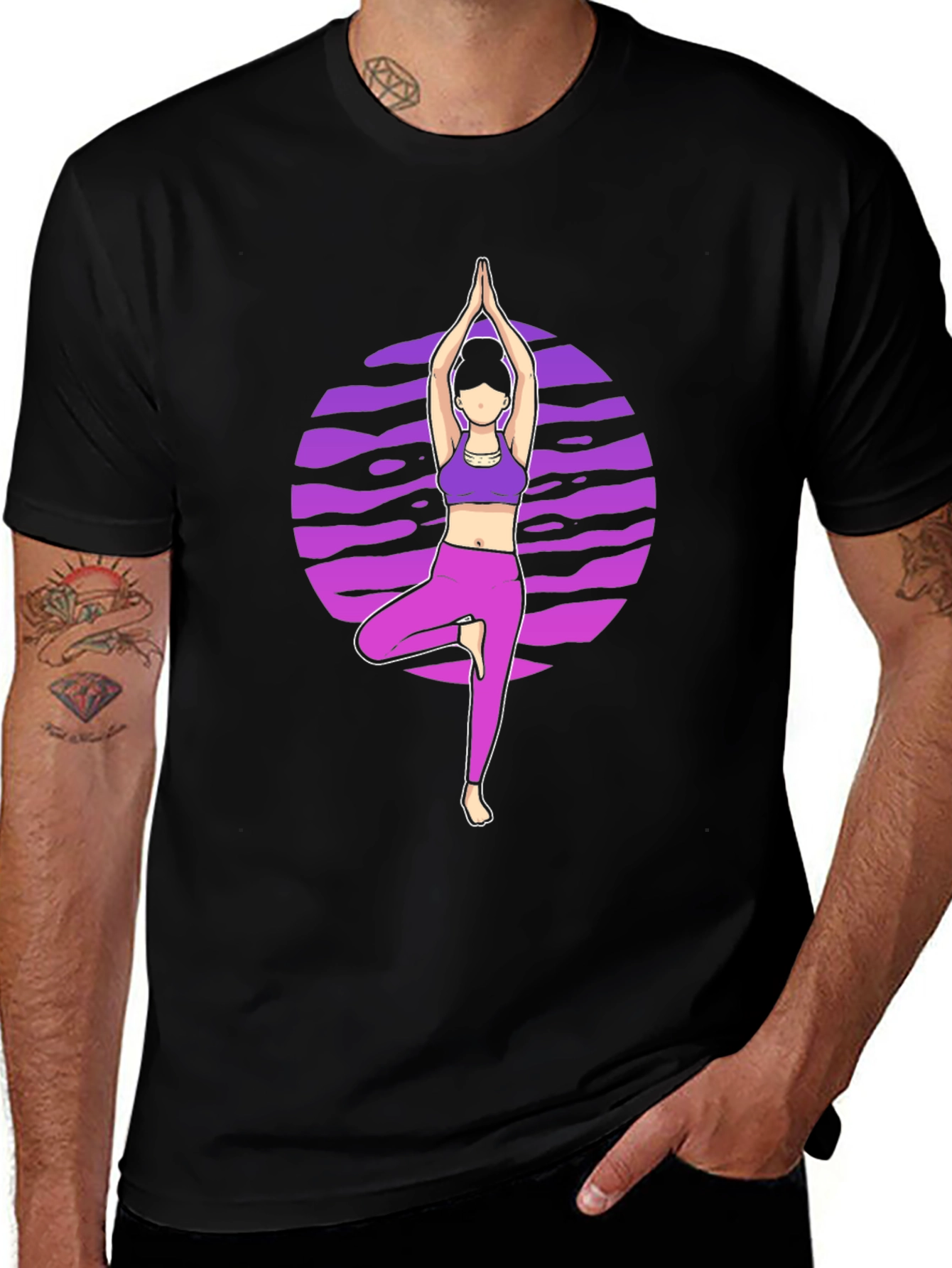 Variant 11 of Yoga Pose Graphic T-Shirt