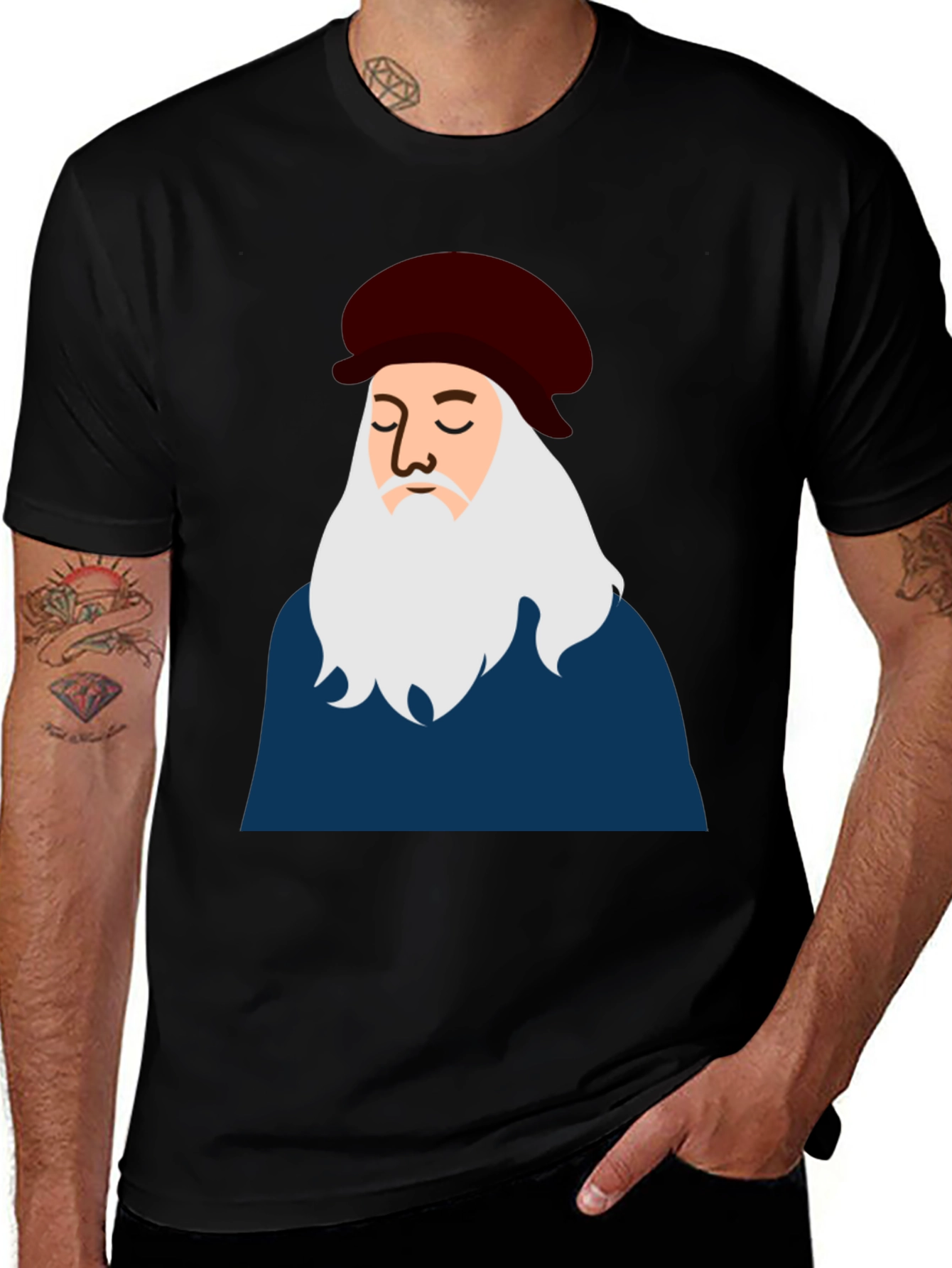 Variant 25 of Leonardo da Vinci T-Shirt