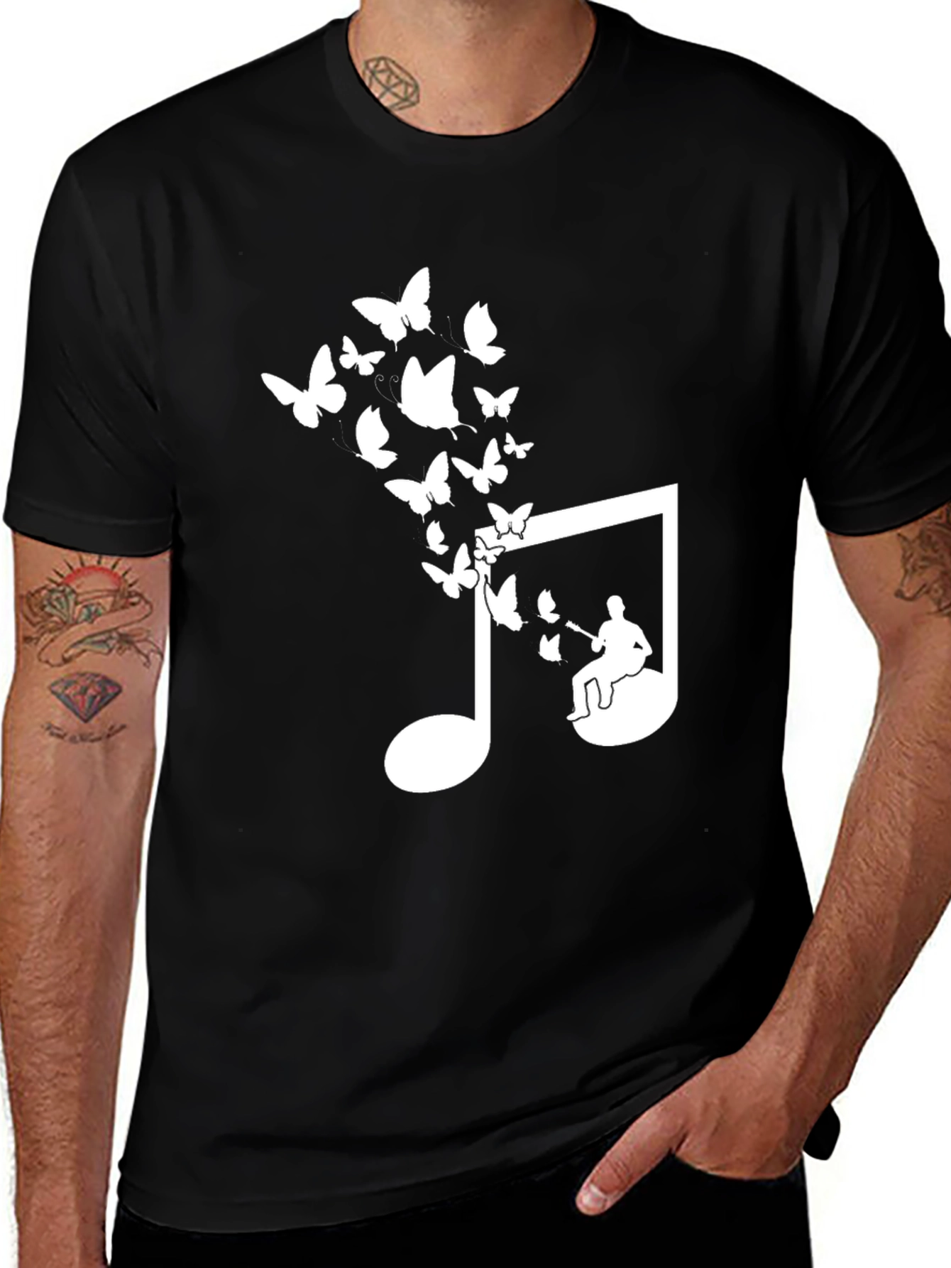 Variant 18 of Musical Butterfly T-Shirt