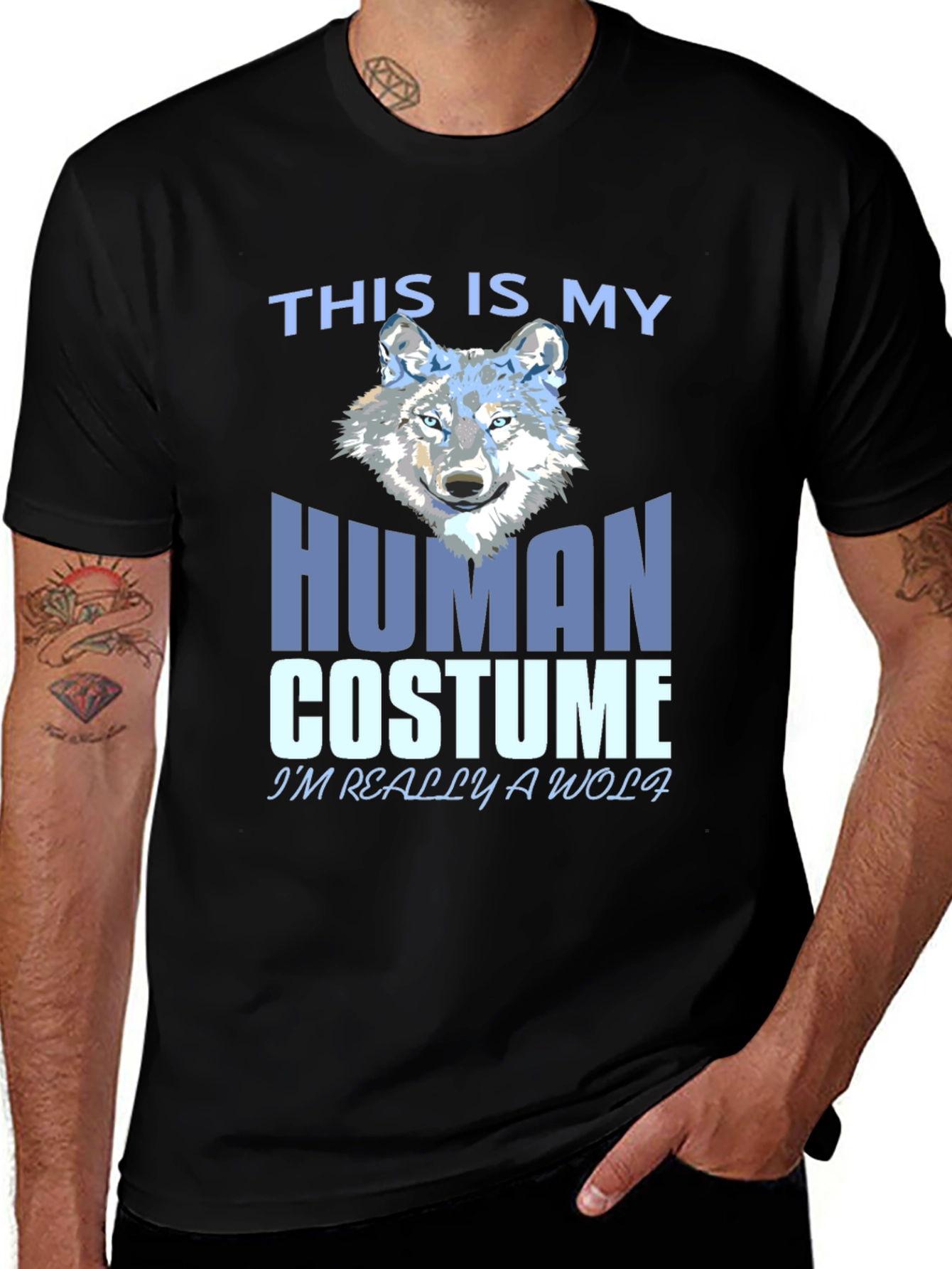 Variant 10 of Human Costume Wolf T-Shirt