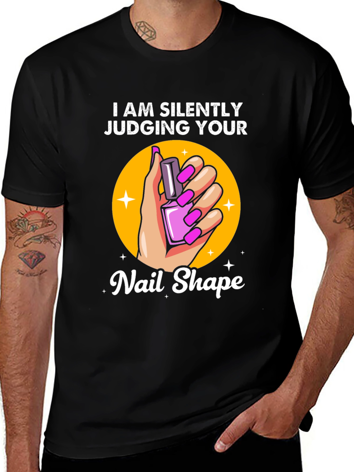 Variant 18 of Silently Judging Your Nail Shape T-Shirt
