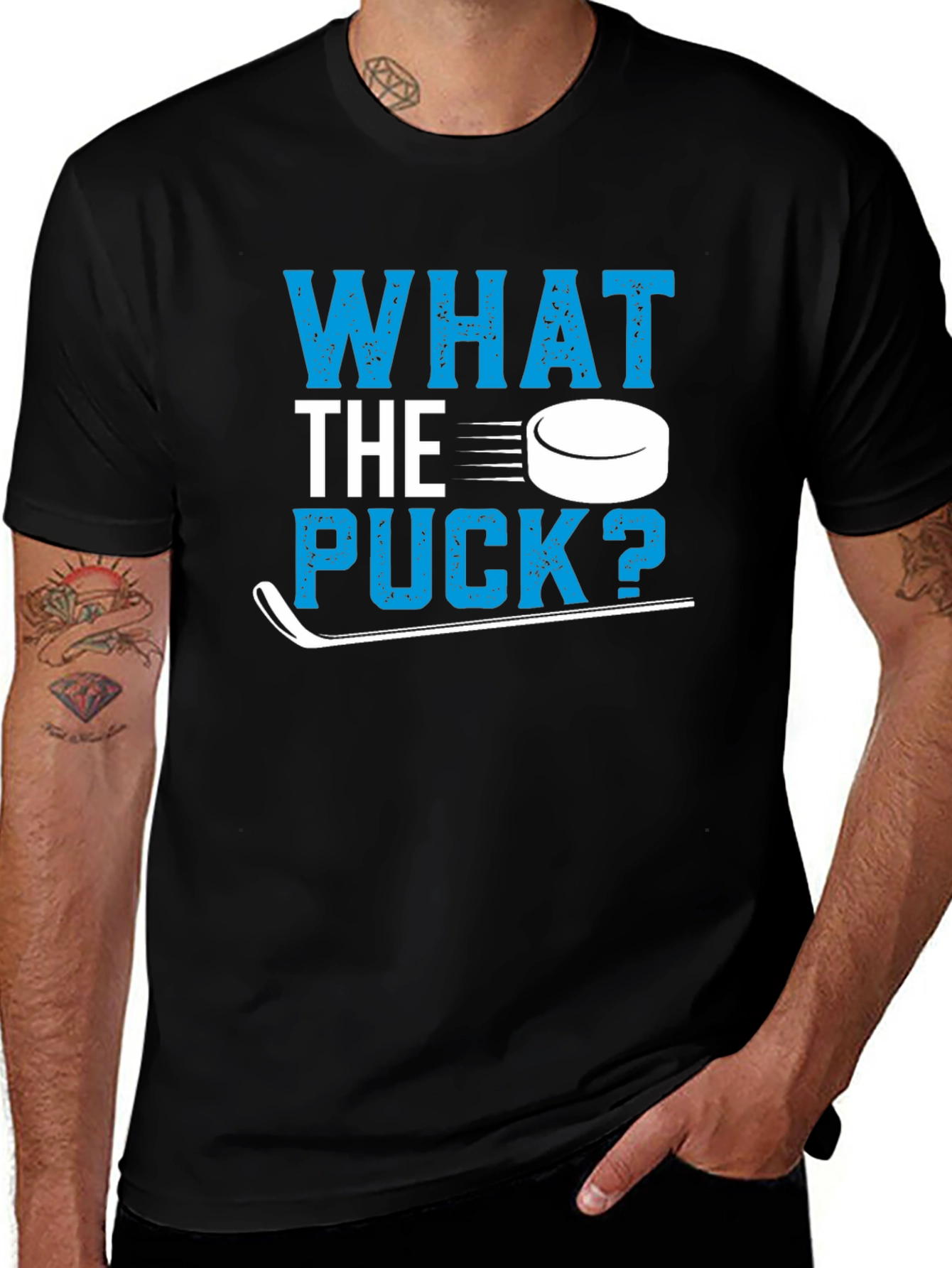 Variant 5 of What The Puck? Hockey T-Shirt