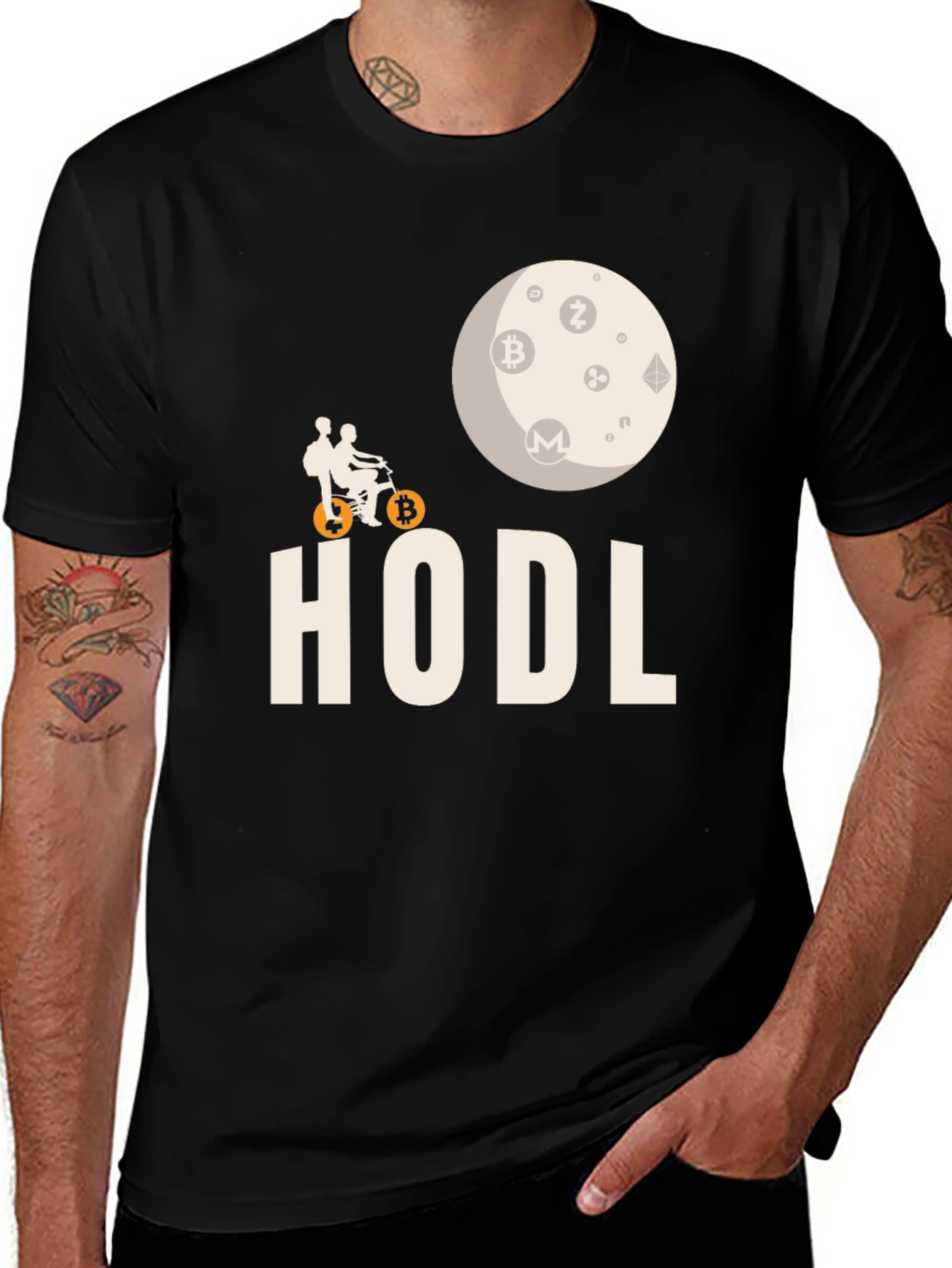 Variant 30 of HODL Crypto Moon Graphic Tee