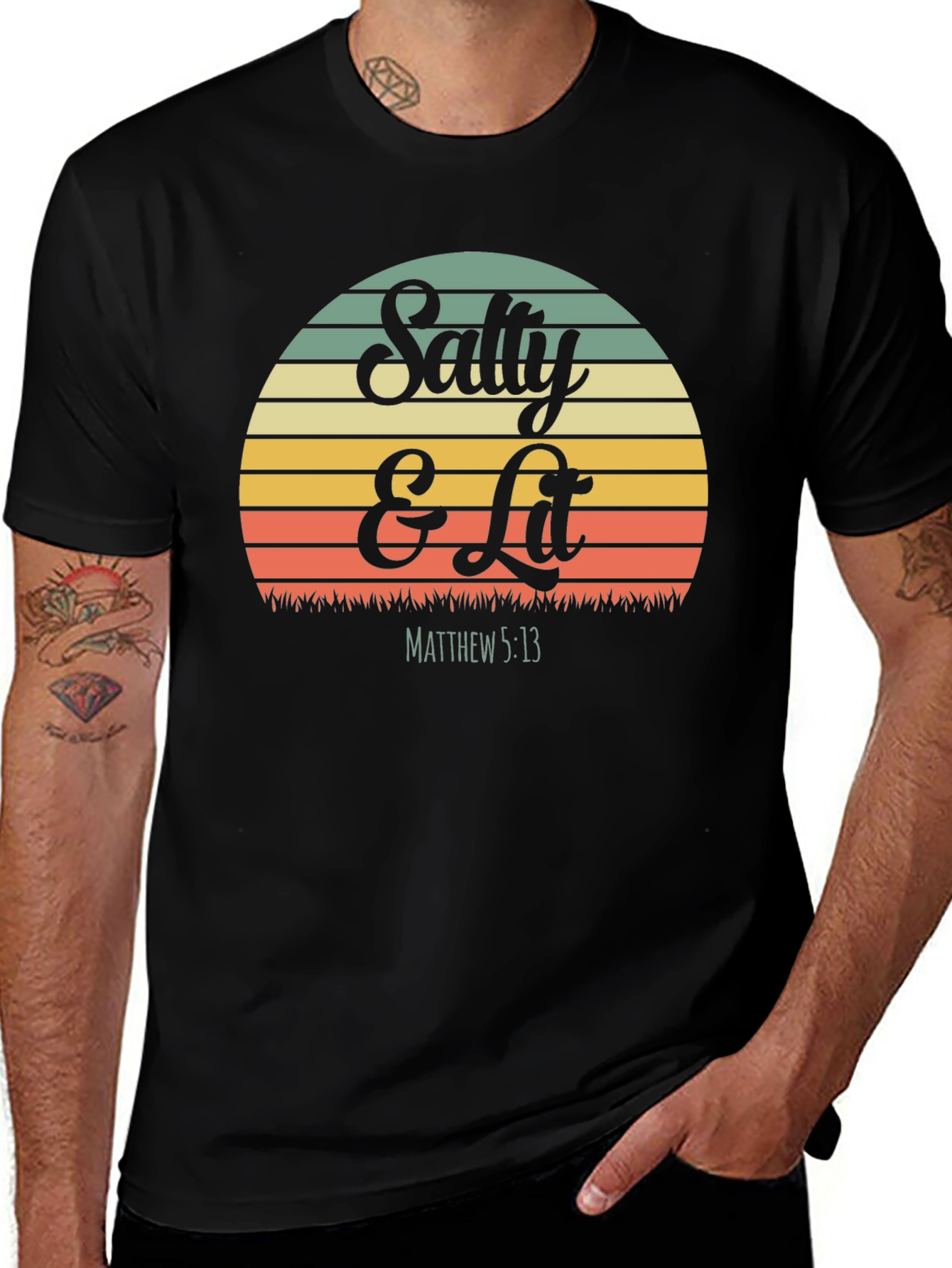 Variant 18 of Salty & Lit Graphic T-Shirt - Christian Apparel