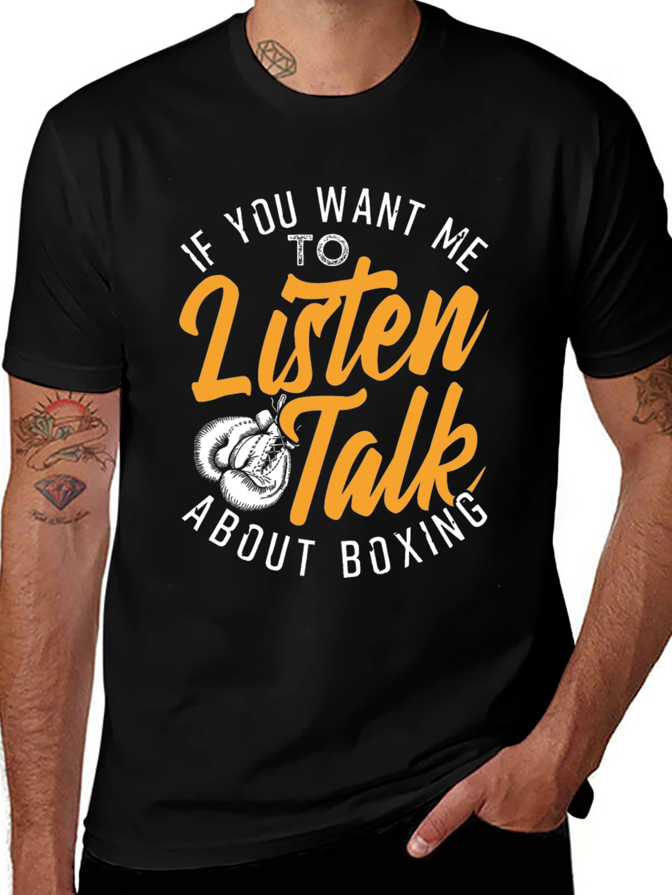 Boxing Talk T-Shirt - Listen & Talk About Boxing