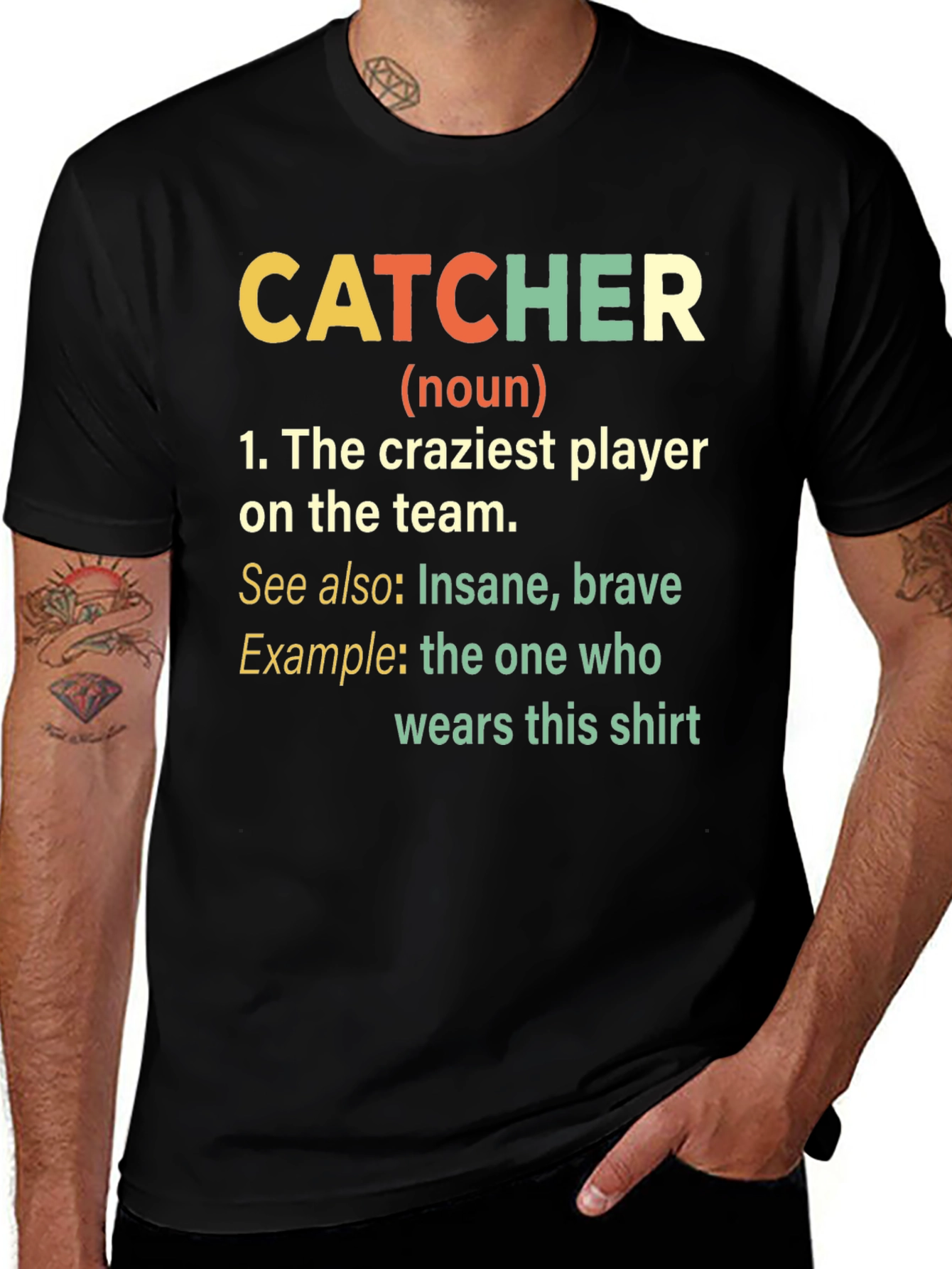 Variant 29 of Catcher Definition T-Shirt - Baseball Player Gift